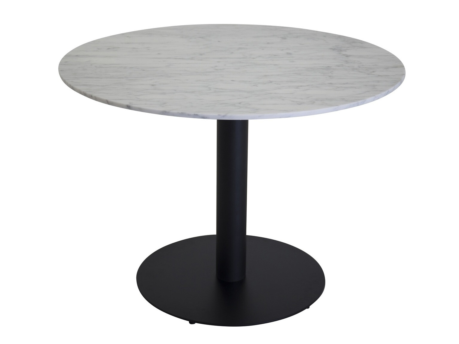 Miza Dallas 175 (Beli marmor + Črna)