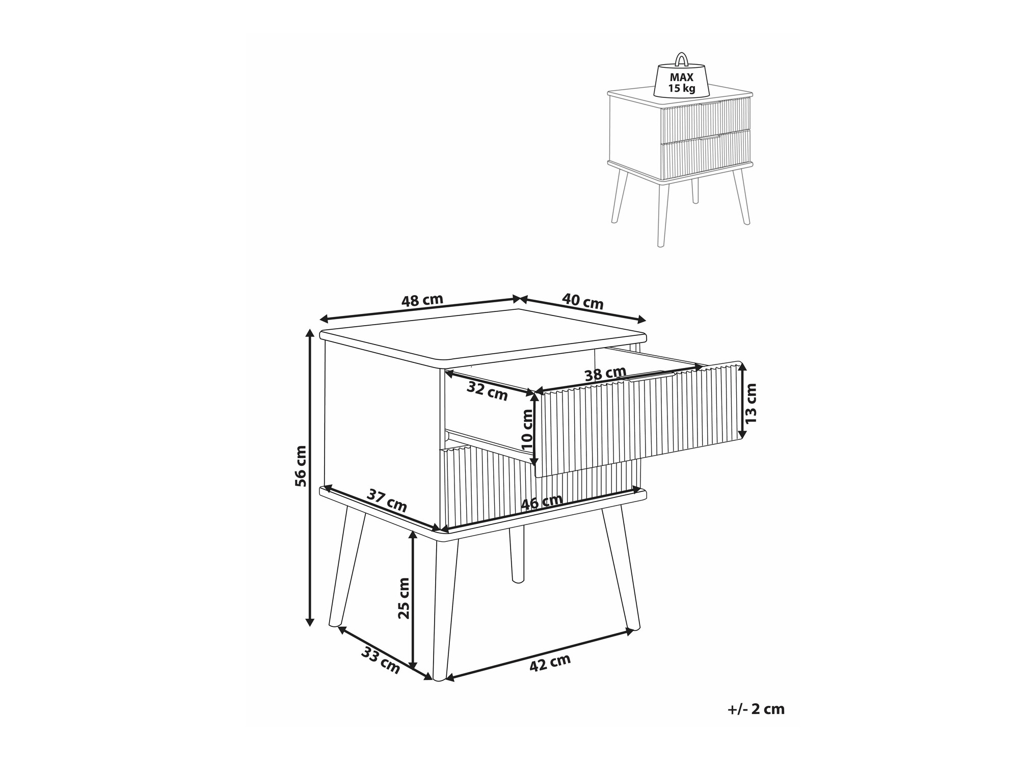 Nočna omarica Lirfioe 102