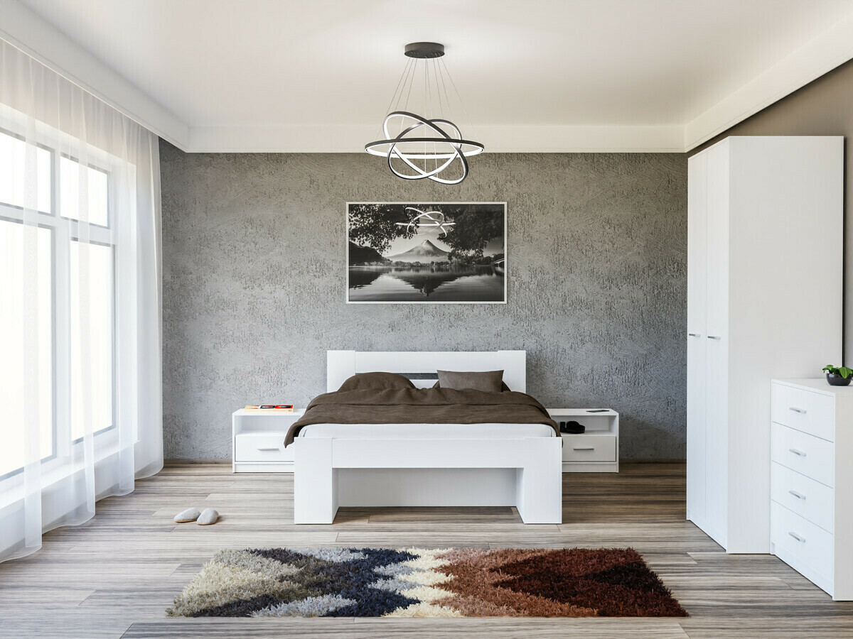 Komplet spalnic Novsore 147 (Bela)