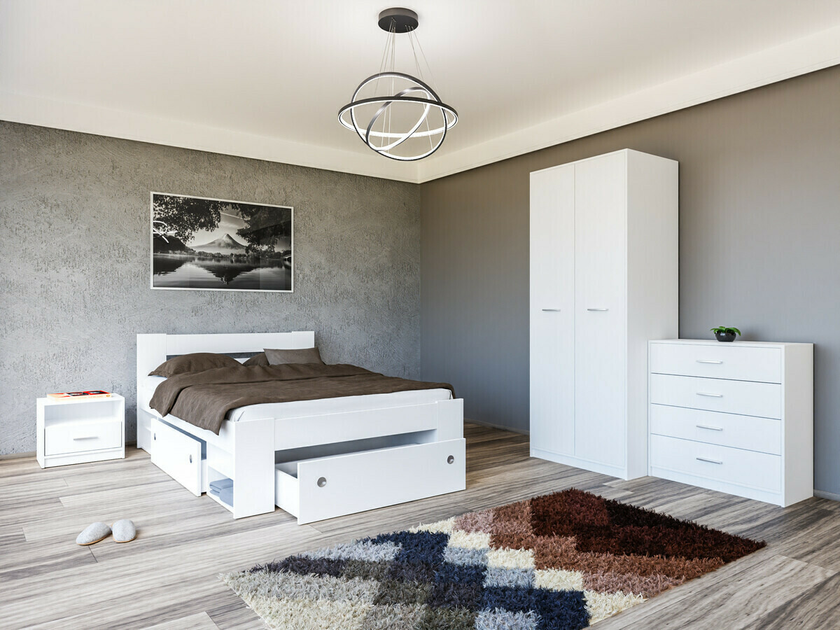 Komplet spalnic Novsore 147 (Bela)