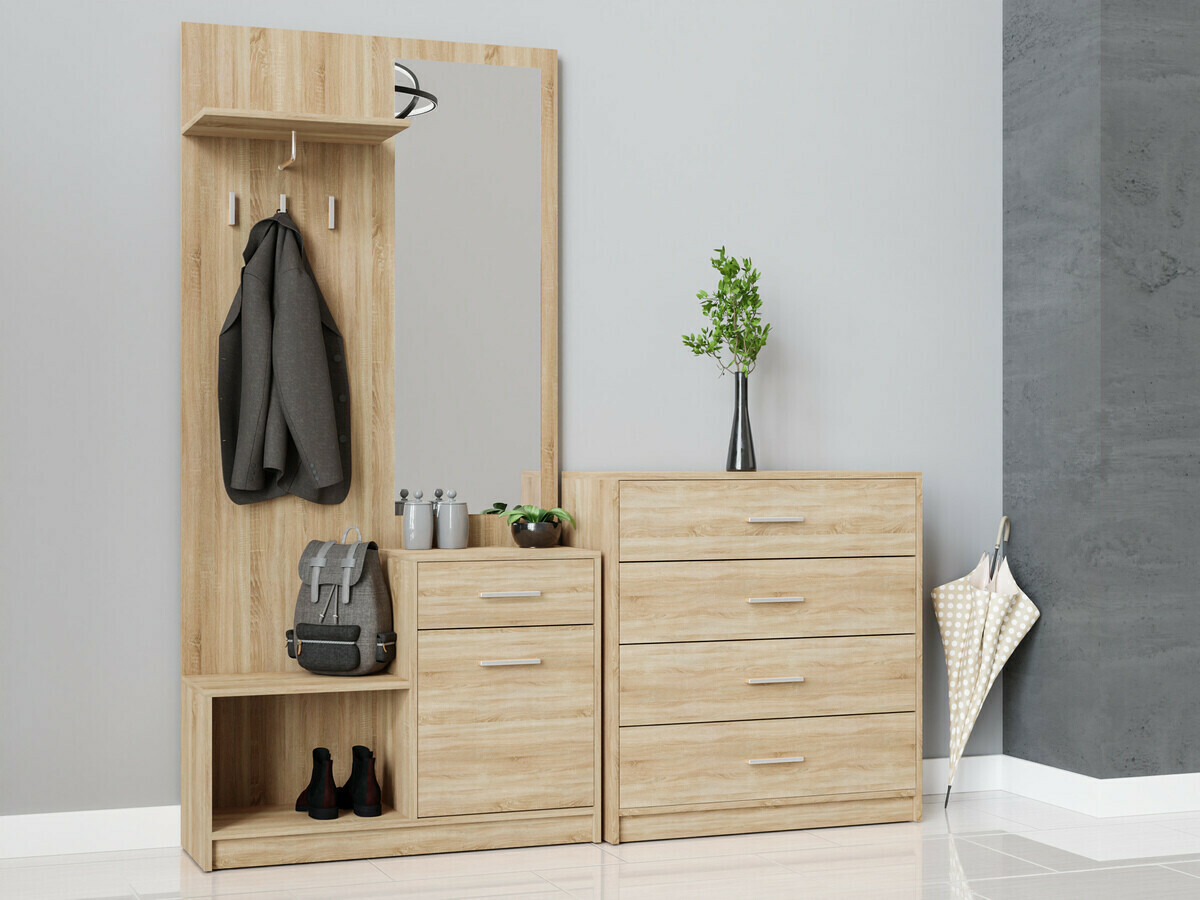 Komplet za predsobo Novsore 148 (Sonoma hrast)