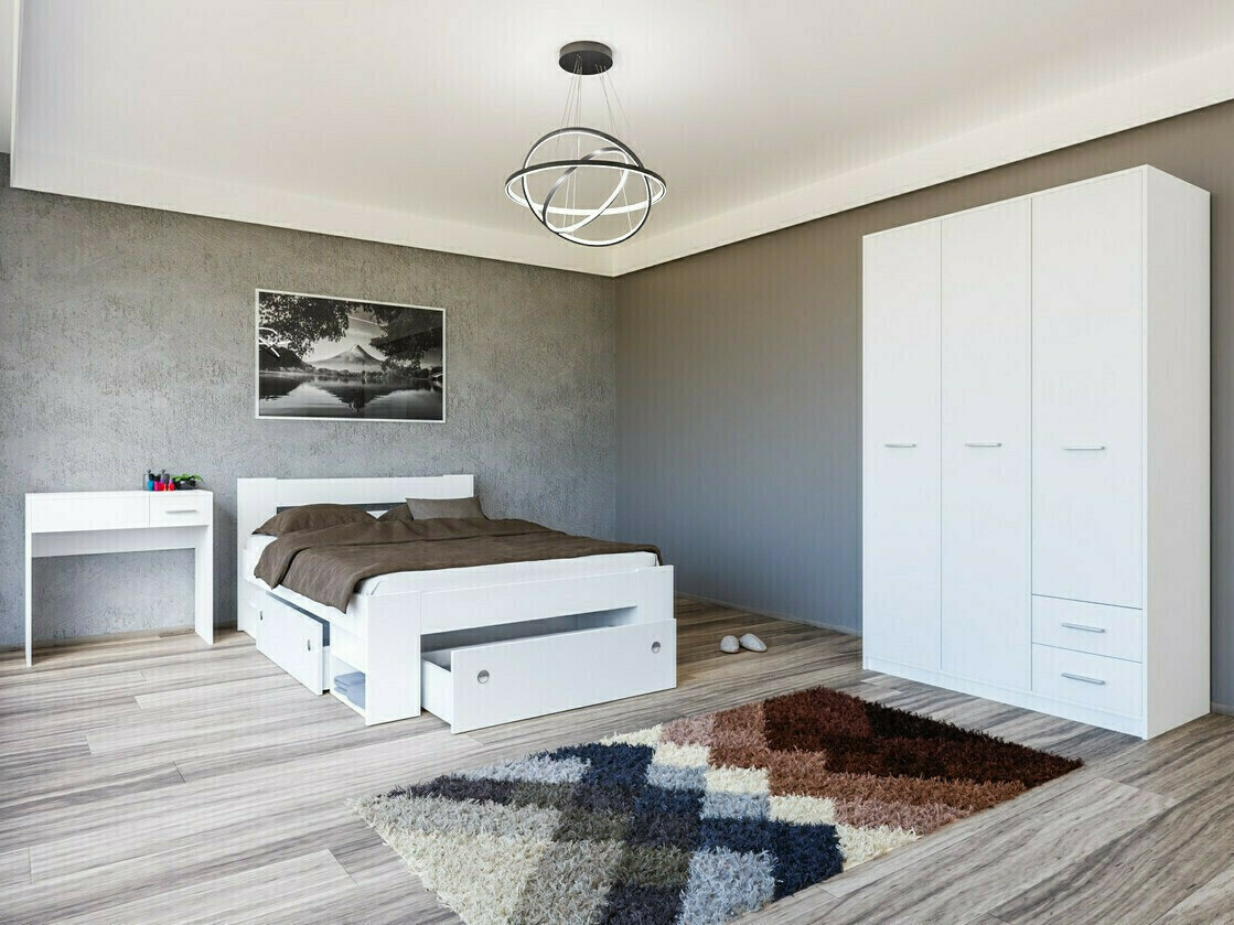 Komplet spalnic Novsore 144 (Bela)