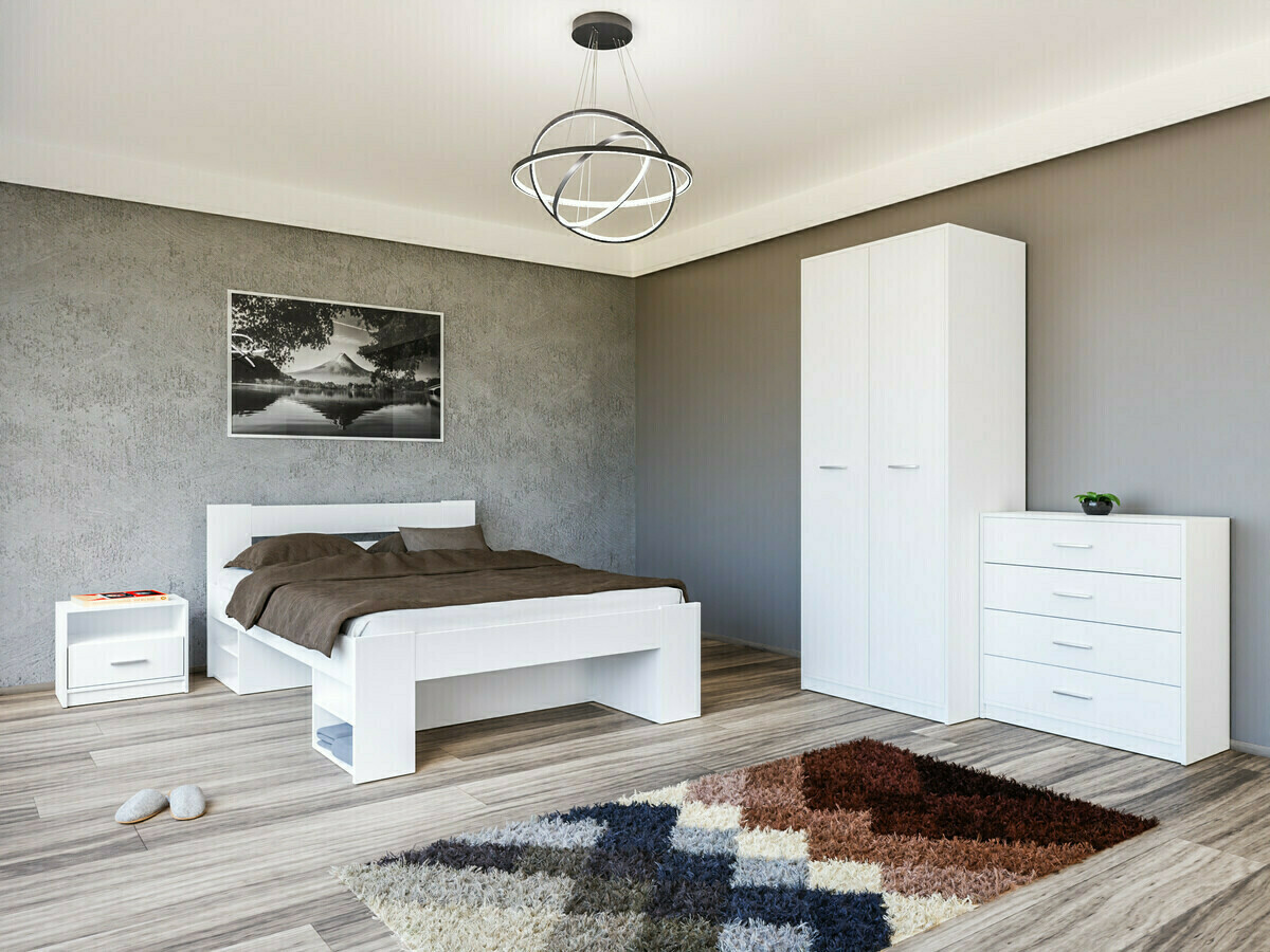 Komplet spalnic Novsore 147 (Bela)