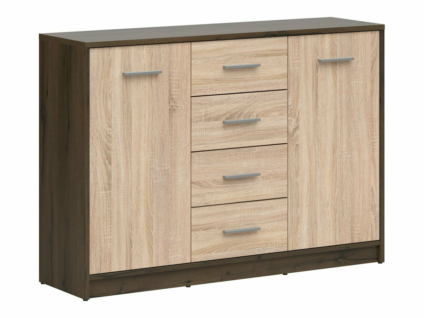 Komoda Novsore 118 (Temen hrast + Sonoma hrast)