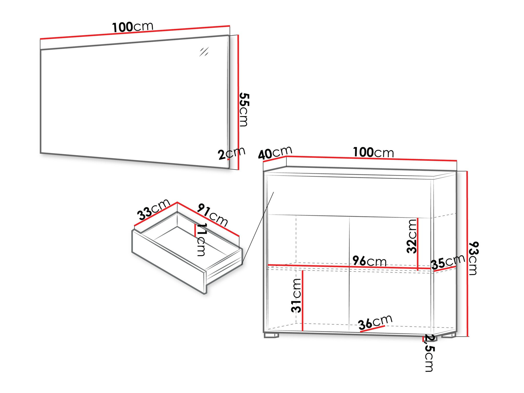 Komplet za predsobo Comfivo Tutela VI (Kašmir)