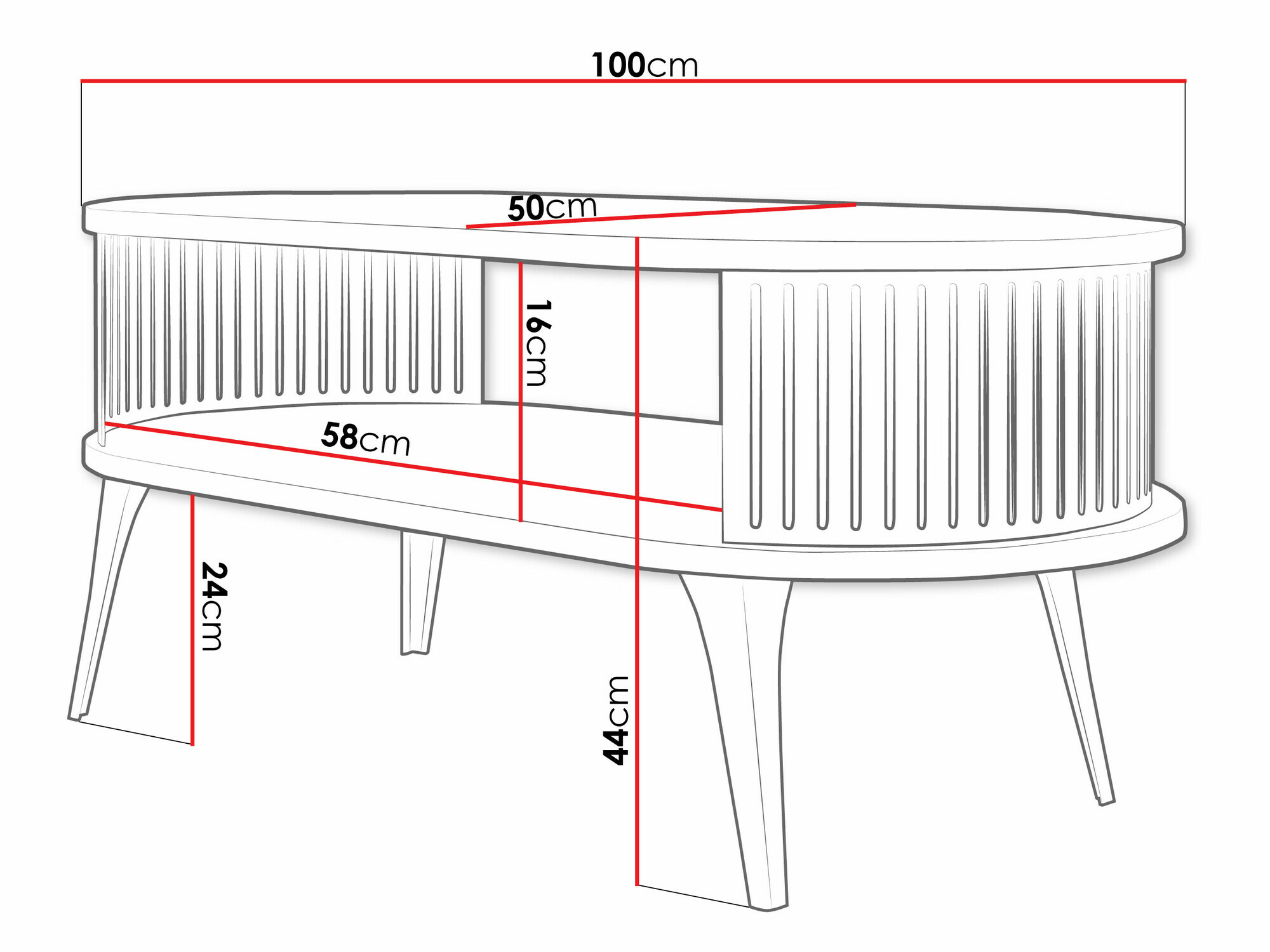 Klubska mizica Sordore 105 (Črna + Craft zlati hrast)