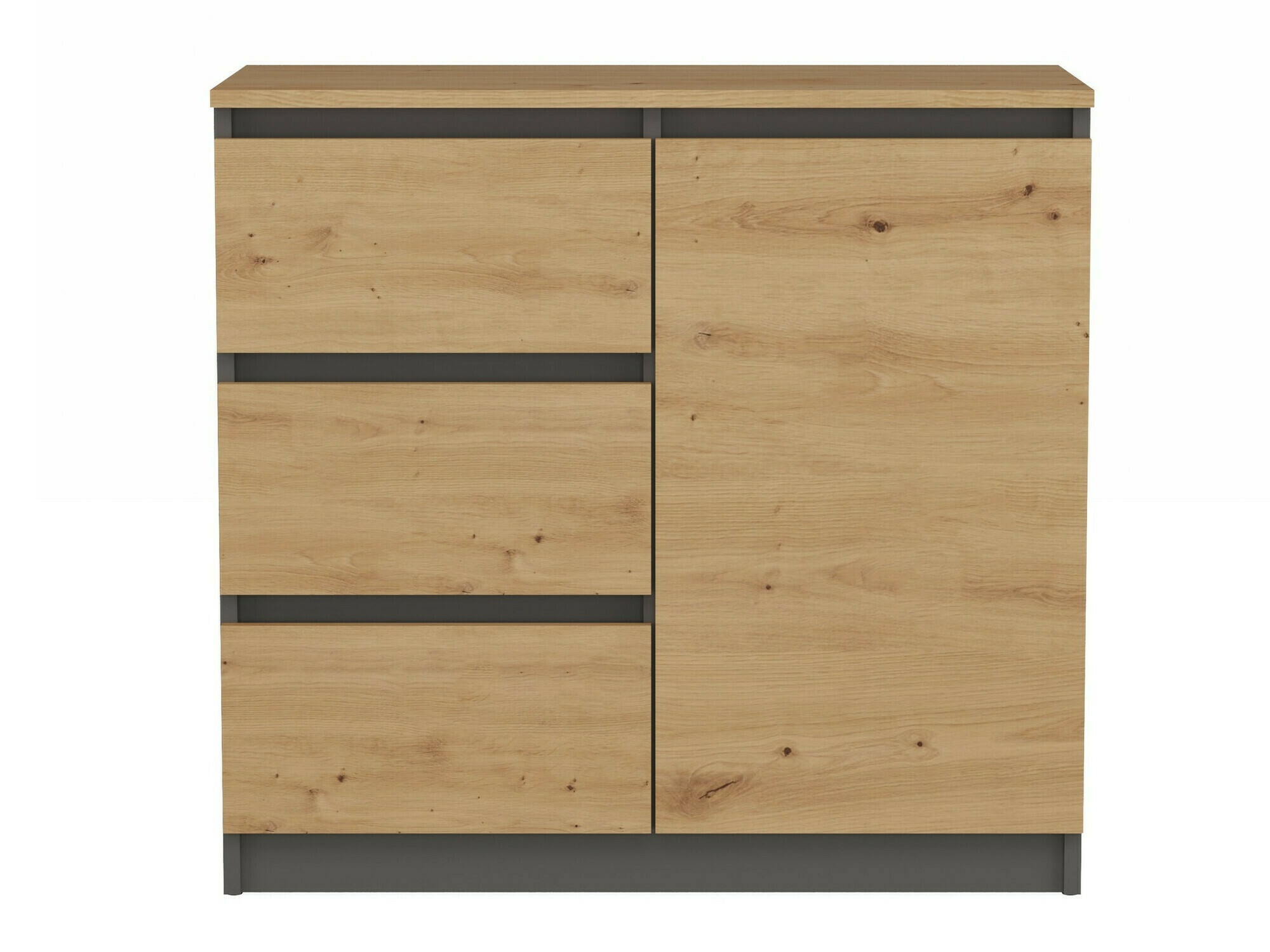 Komoda Elbvelu 109 (Antracit + Artisan hrast)