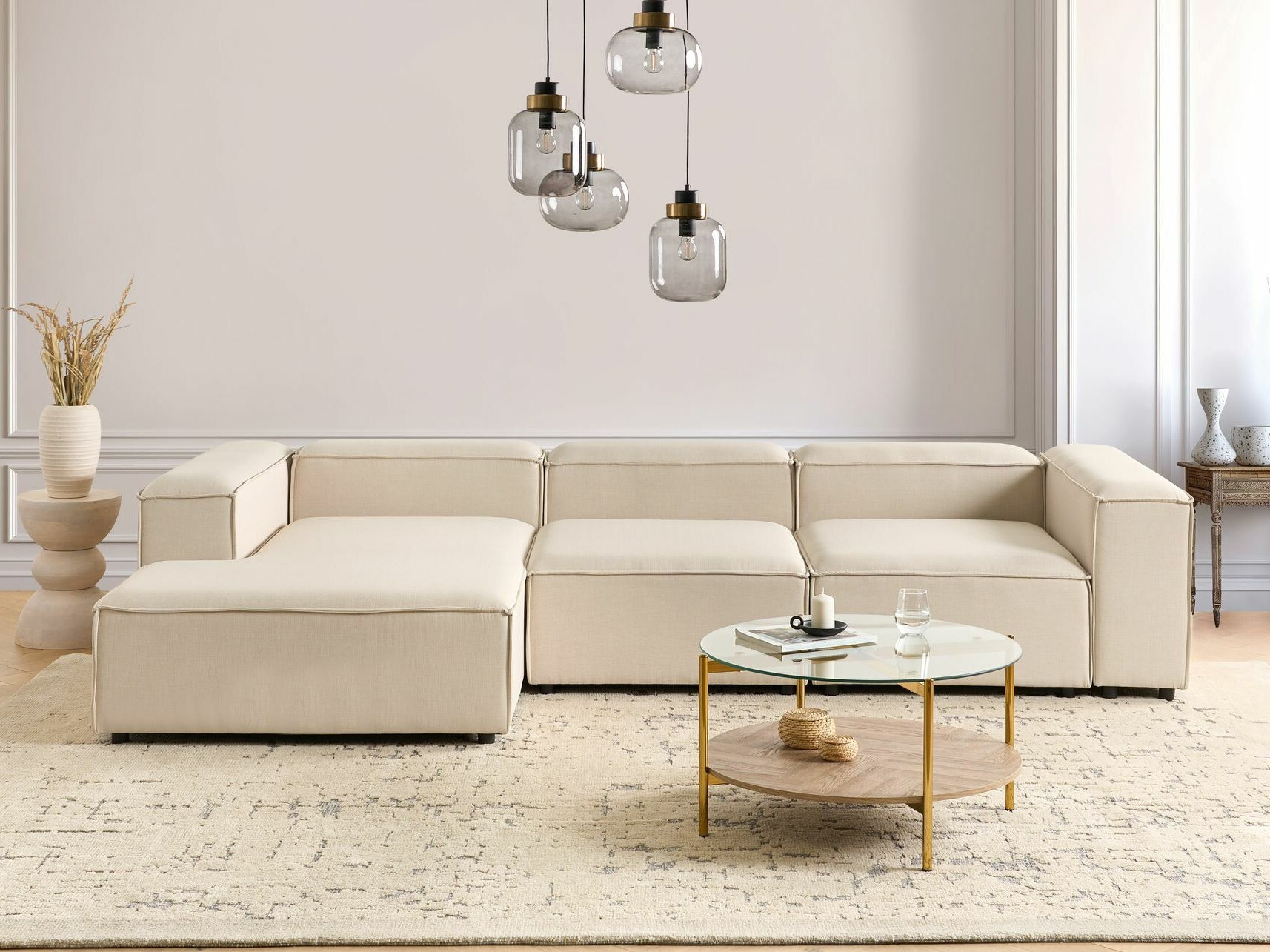 Modularni sedežni element Serophi 102 (Bež)