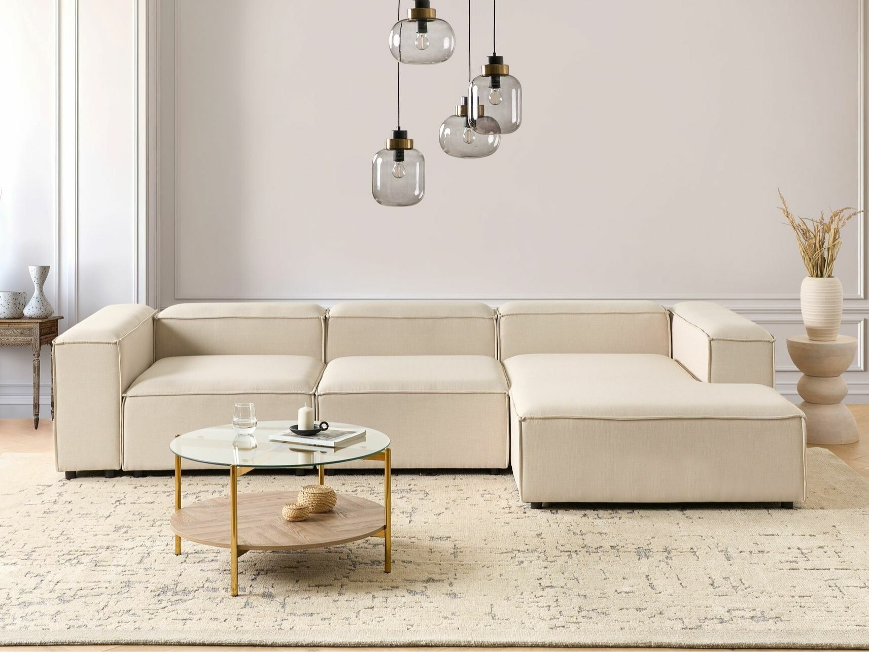Modularni sedežni element Serophi 102 (Bež)