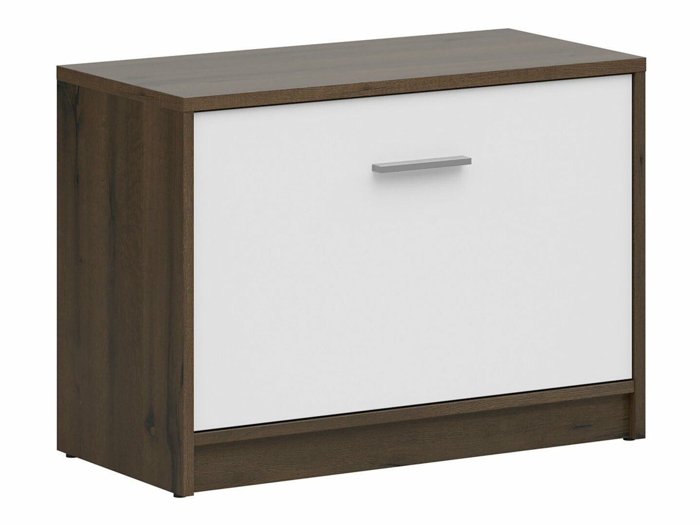 Omarica za čevlje Novsore 111 (Temen hrast + bela)