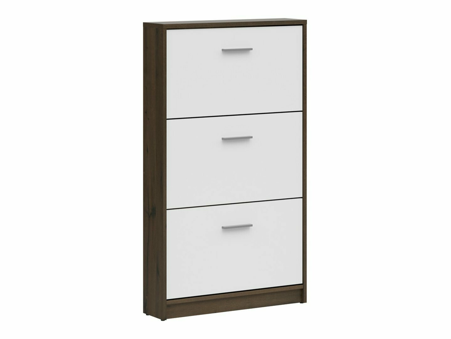 Omarica za čevlje Novsore 113 (Temen hrast + Bela)