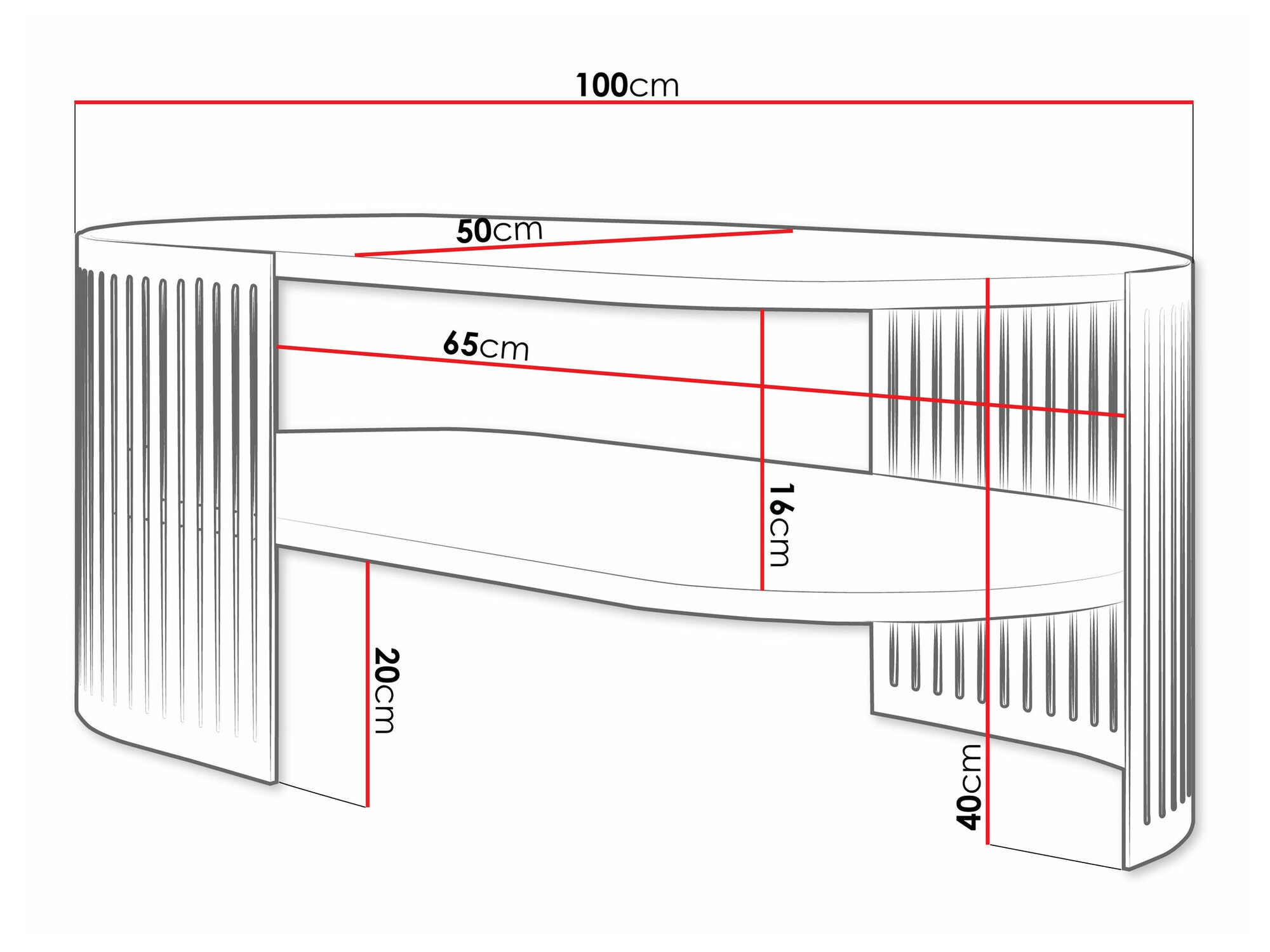 Klubska mizica Sordore 118 (Črna + Črni marmor)