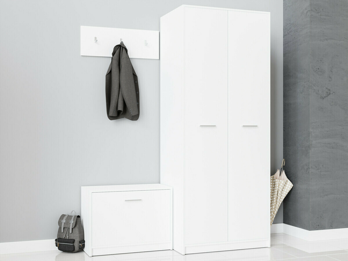 Komplet za predsobo Novsore 152 (Bela)