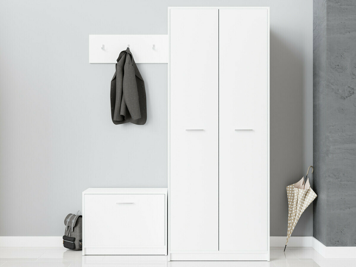 Komplet za predsobo Novsore 152 (Bela)