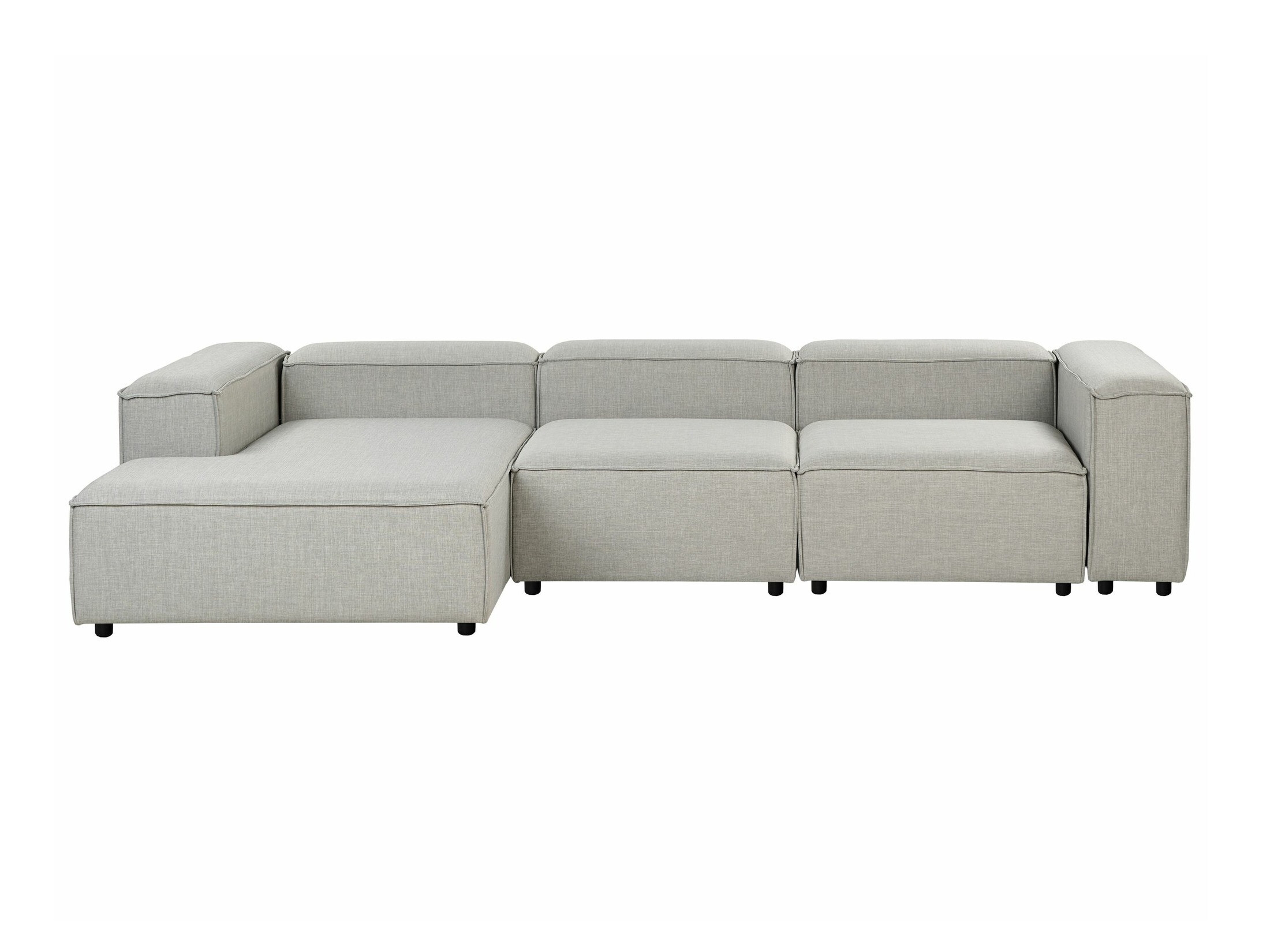 Modularna kotna sedežna garnitura Serophi 106 (Siva)