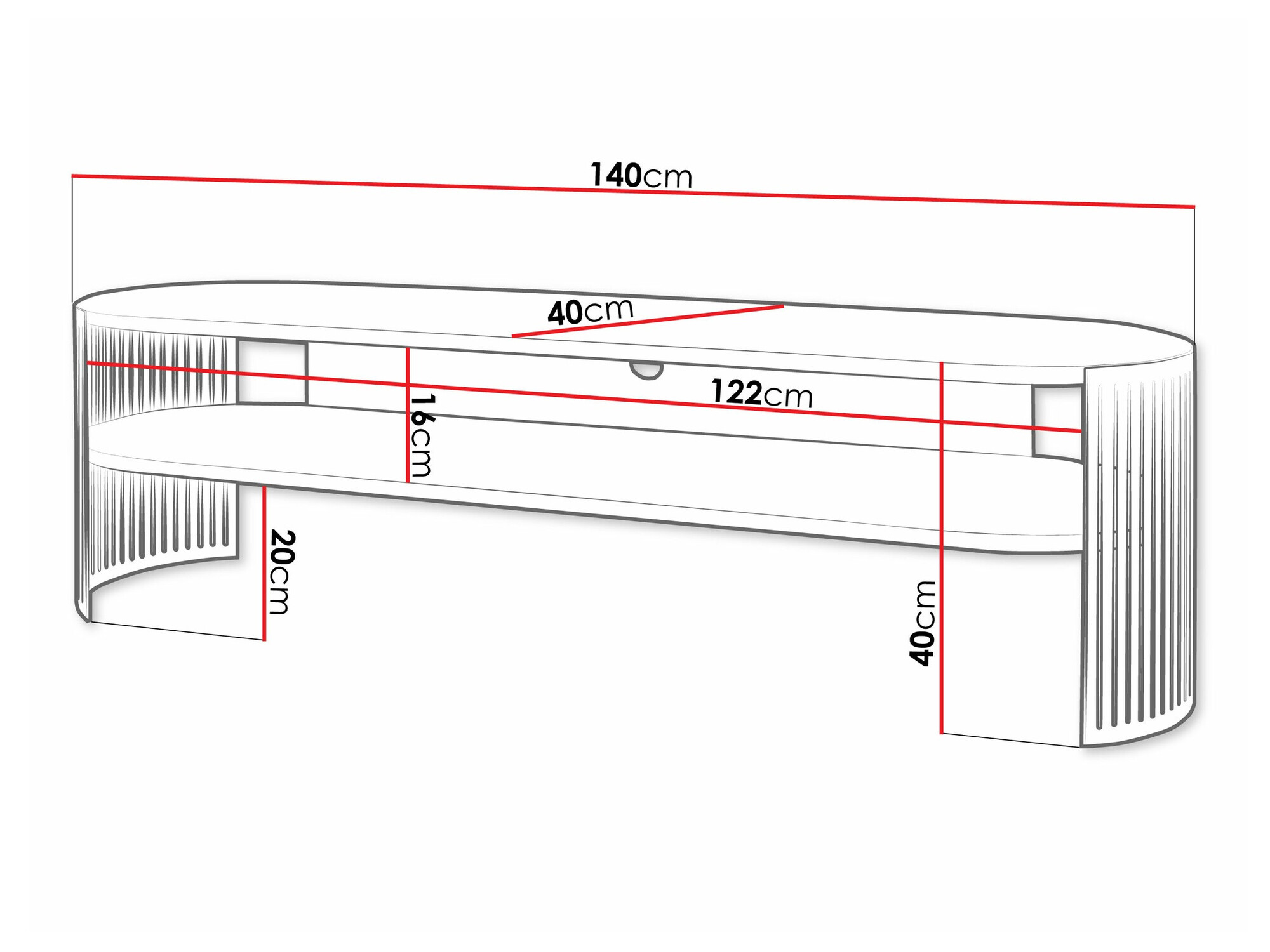 TV-omarica Civer II (Roza + Bela)