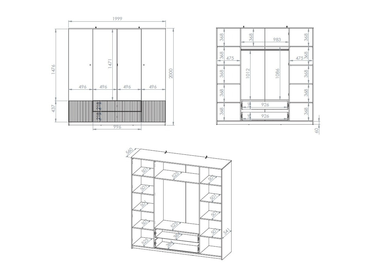 Garderobna omara Etmava 100