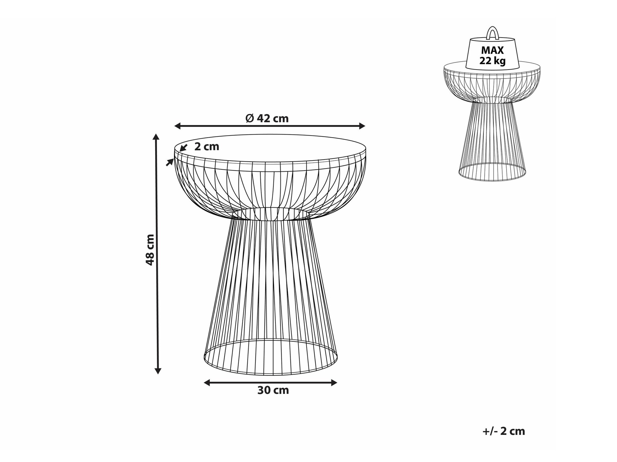 Stranska mizica Berwyn 2408