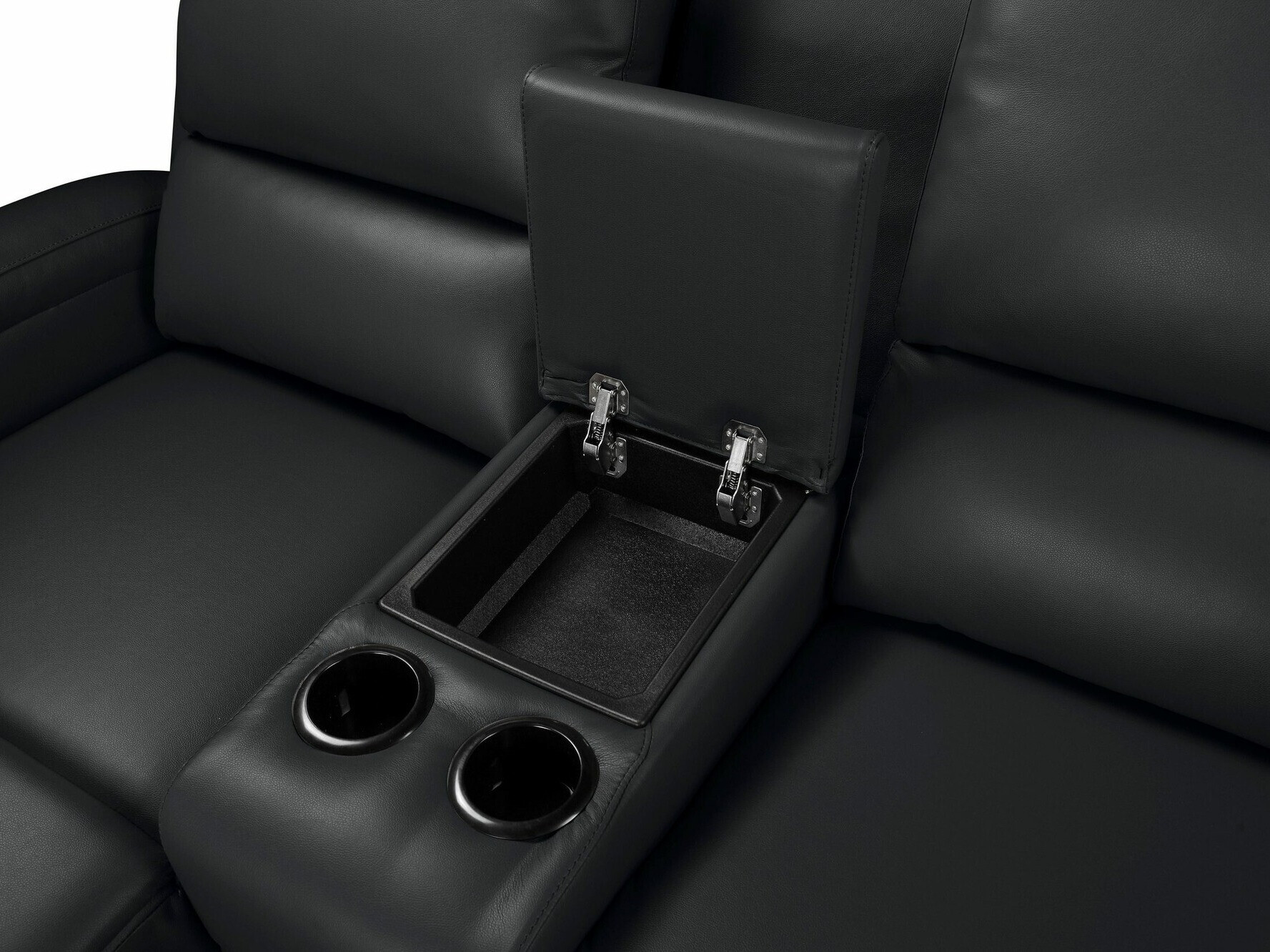 Kotna garnitura s počivalnikom Denton 1368 (Črna)