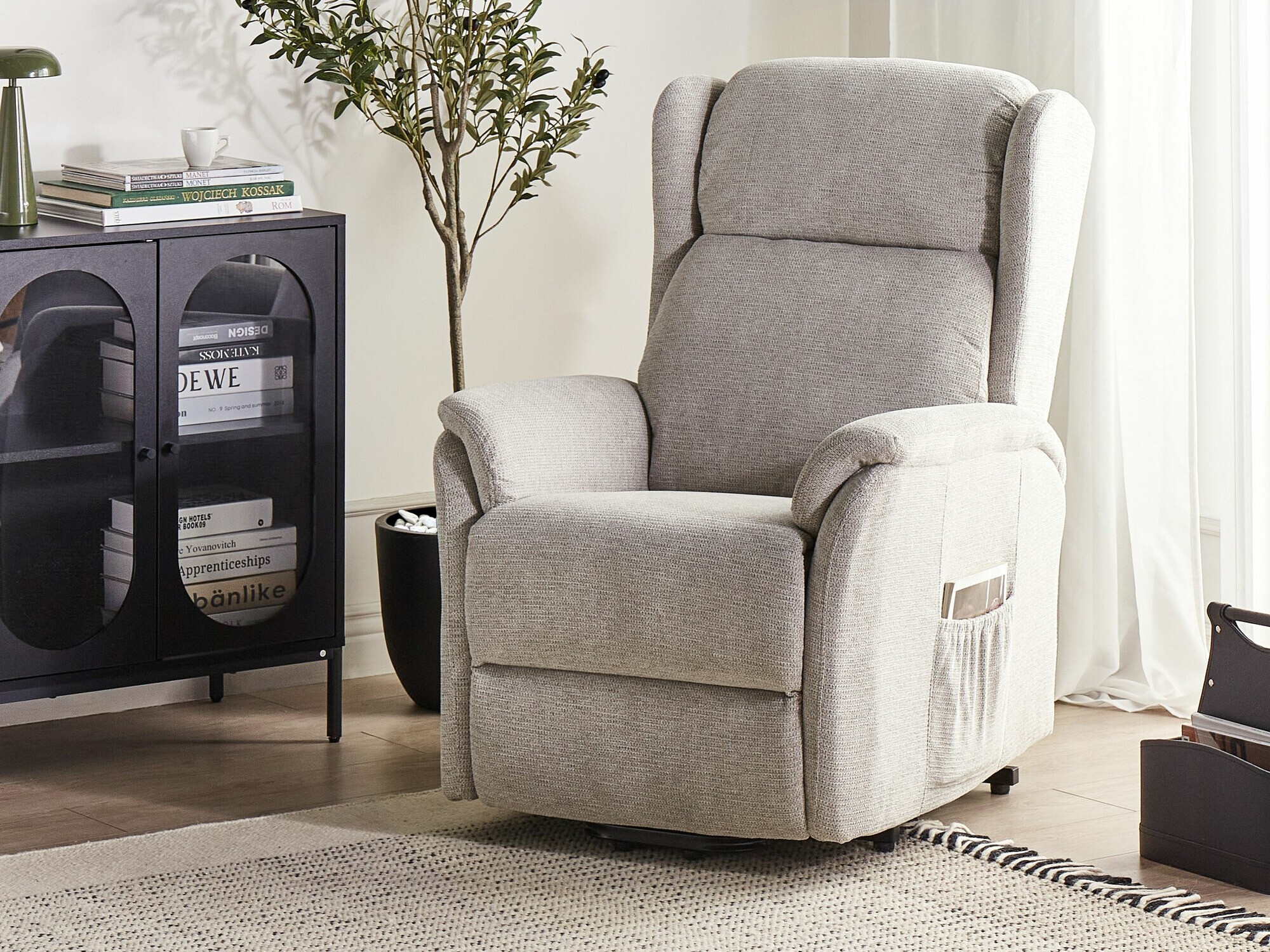 Fotelj s počivalnikom Berwyn 2420 (Siva)