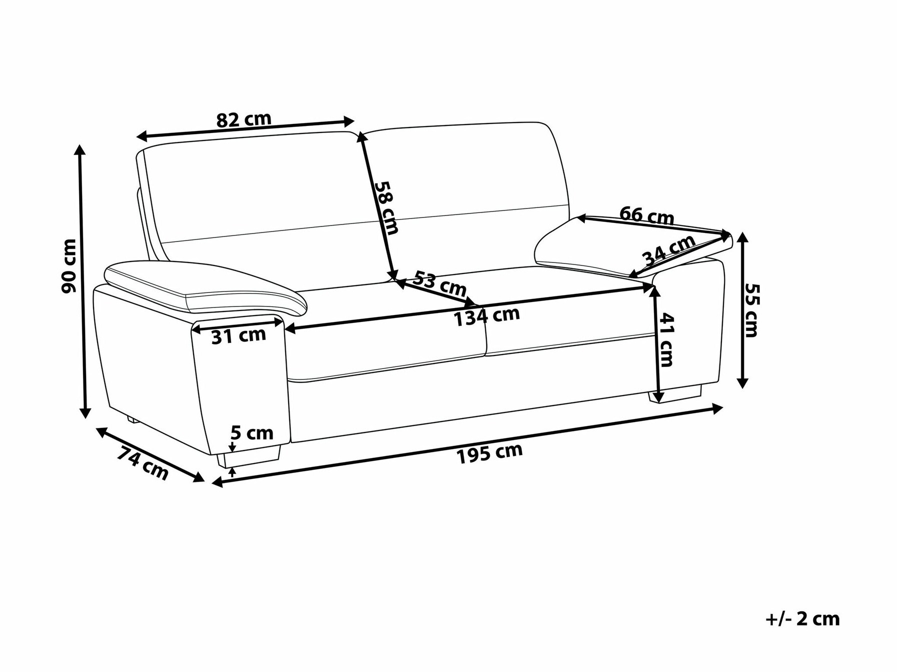 Kavč Berwyn 1327 (Bež)