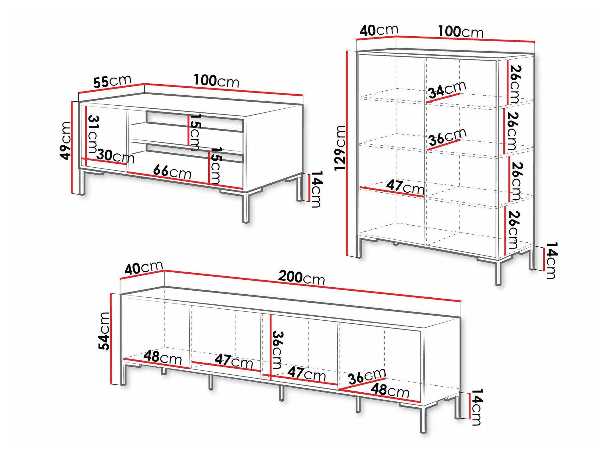 Komplet za dnevno sobo Fabula