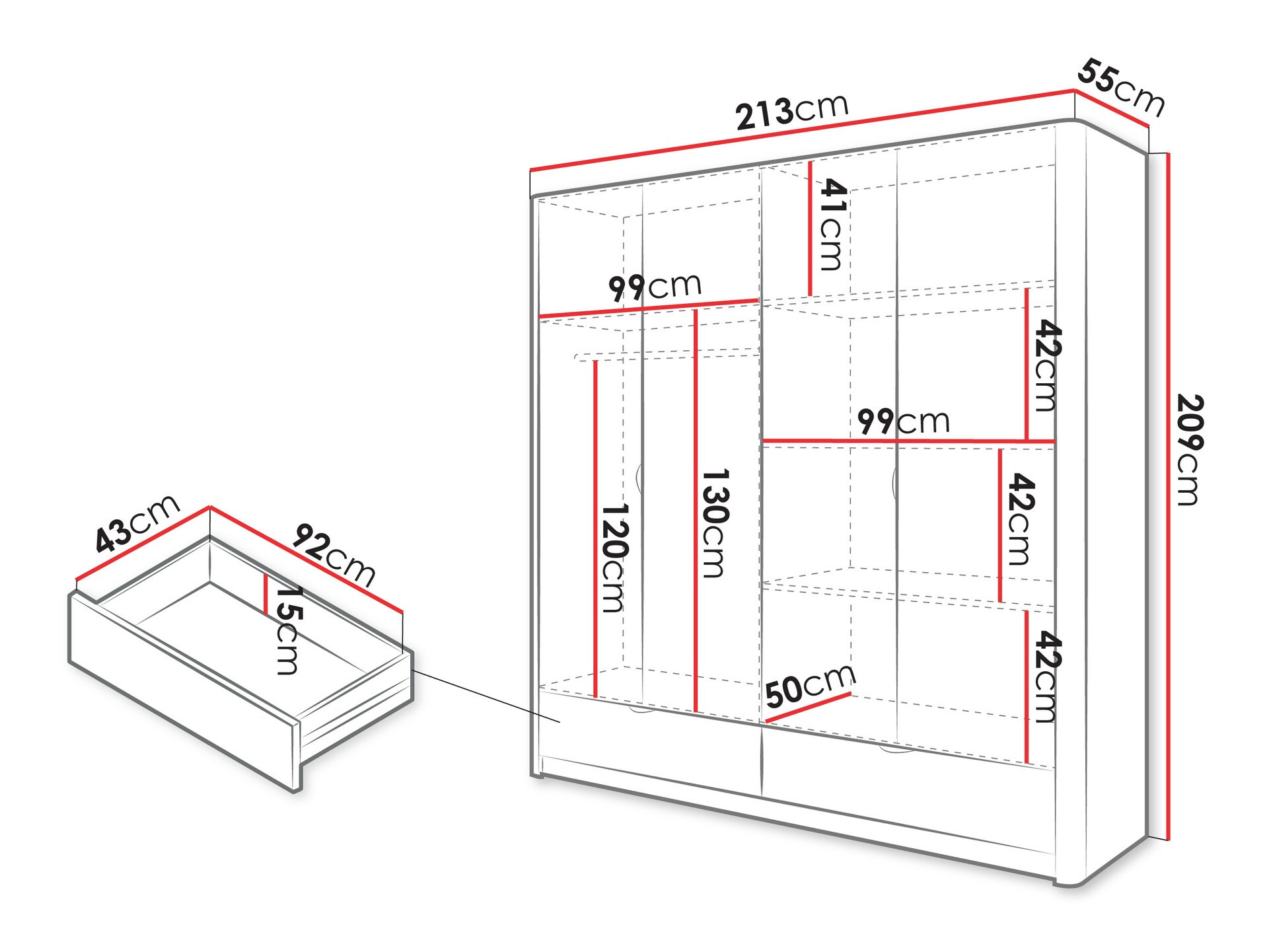 Garderobna omara Lectum