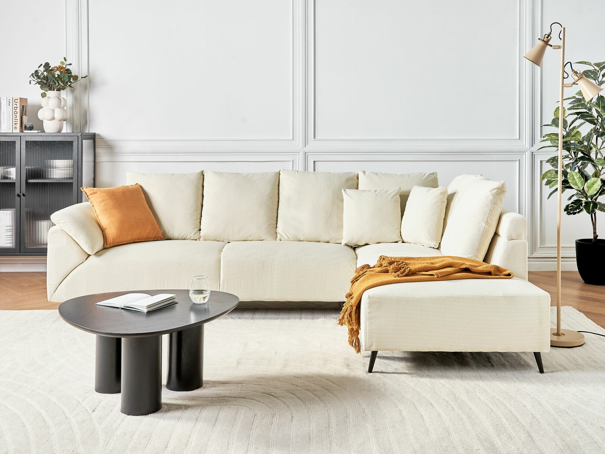 Kotna garnitura Berwyn 1320 (Svetlo bež)