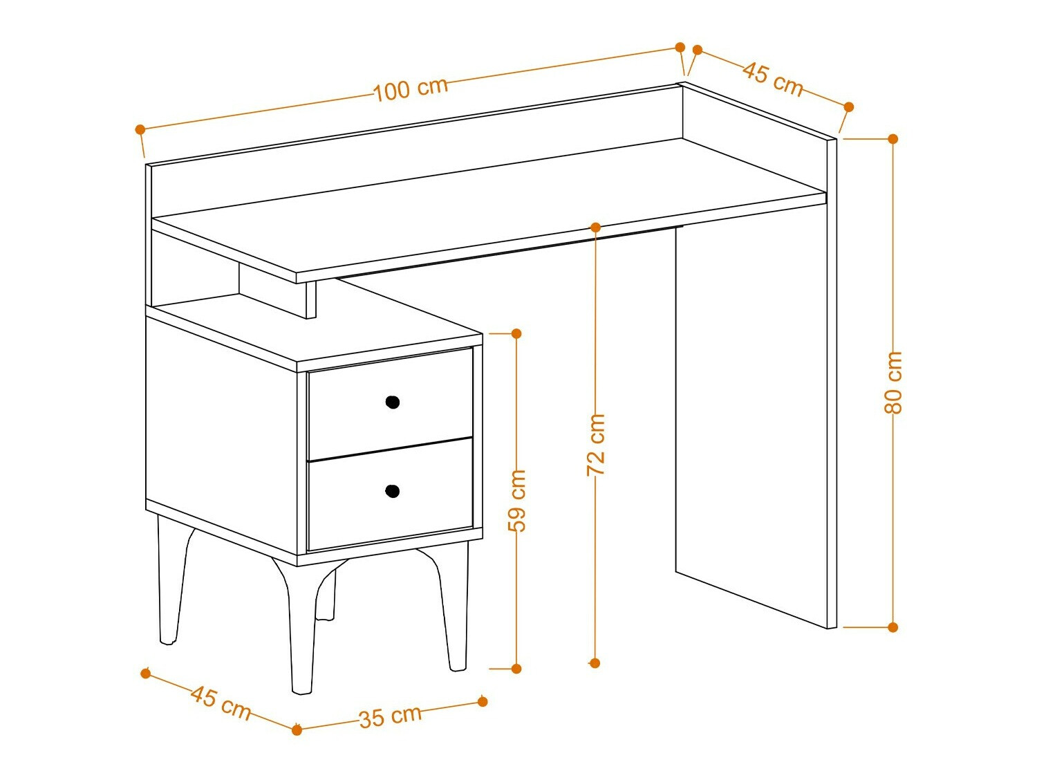 Pisalna miza Kailua 2351