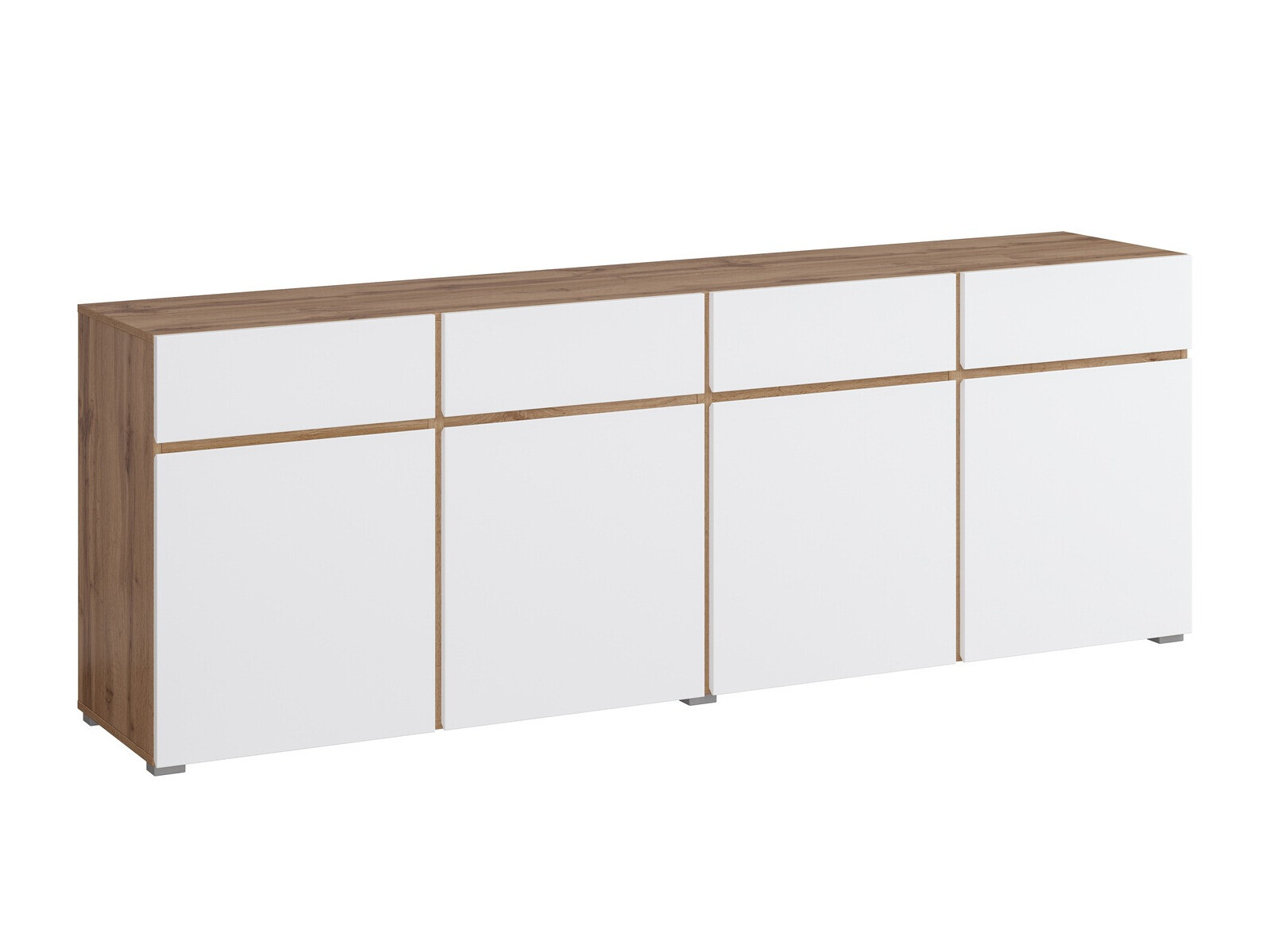 Komoda Alfere 100 (Wotan hrast + Bela)