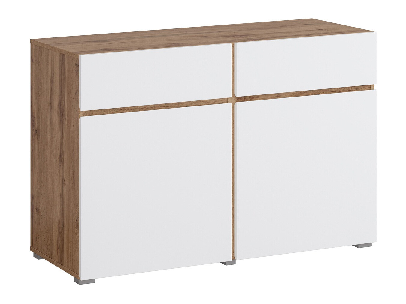 Komoda Alfere 104 (Wotan hrast + Bela)