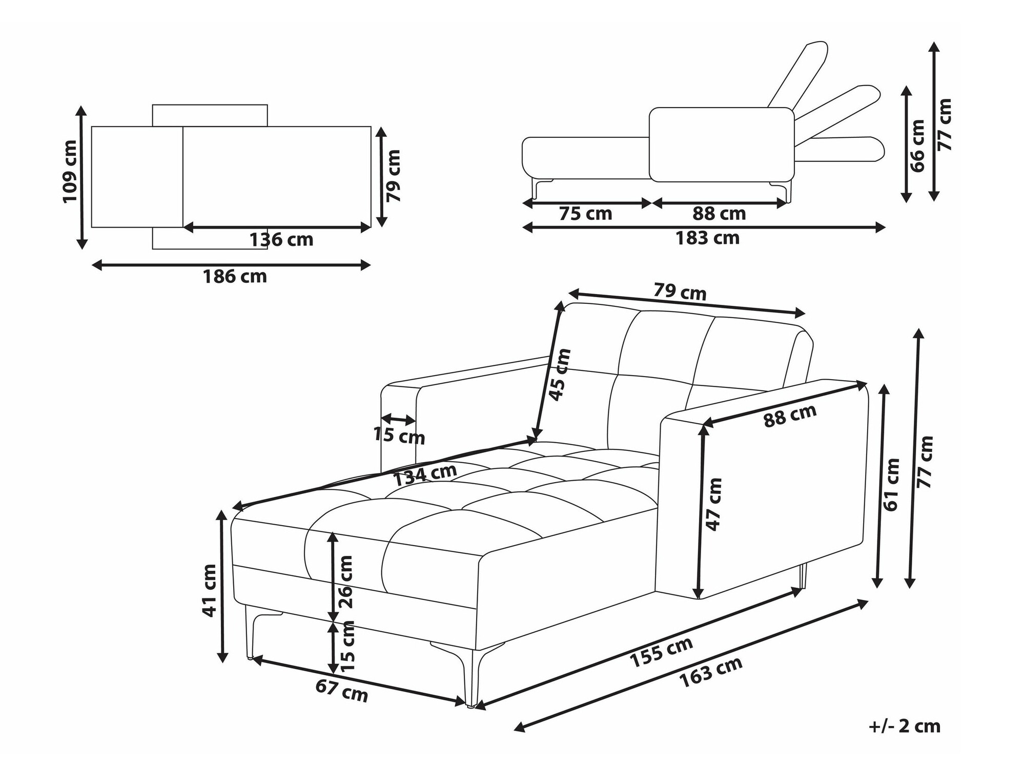 Počivalnik Mormiru 100 (Bela)