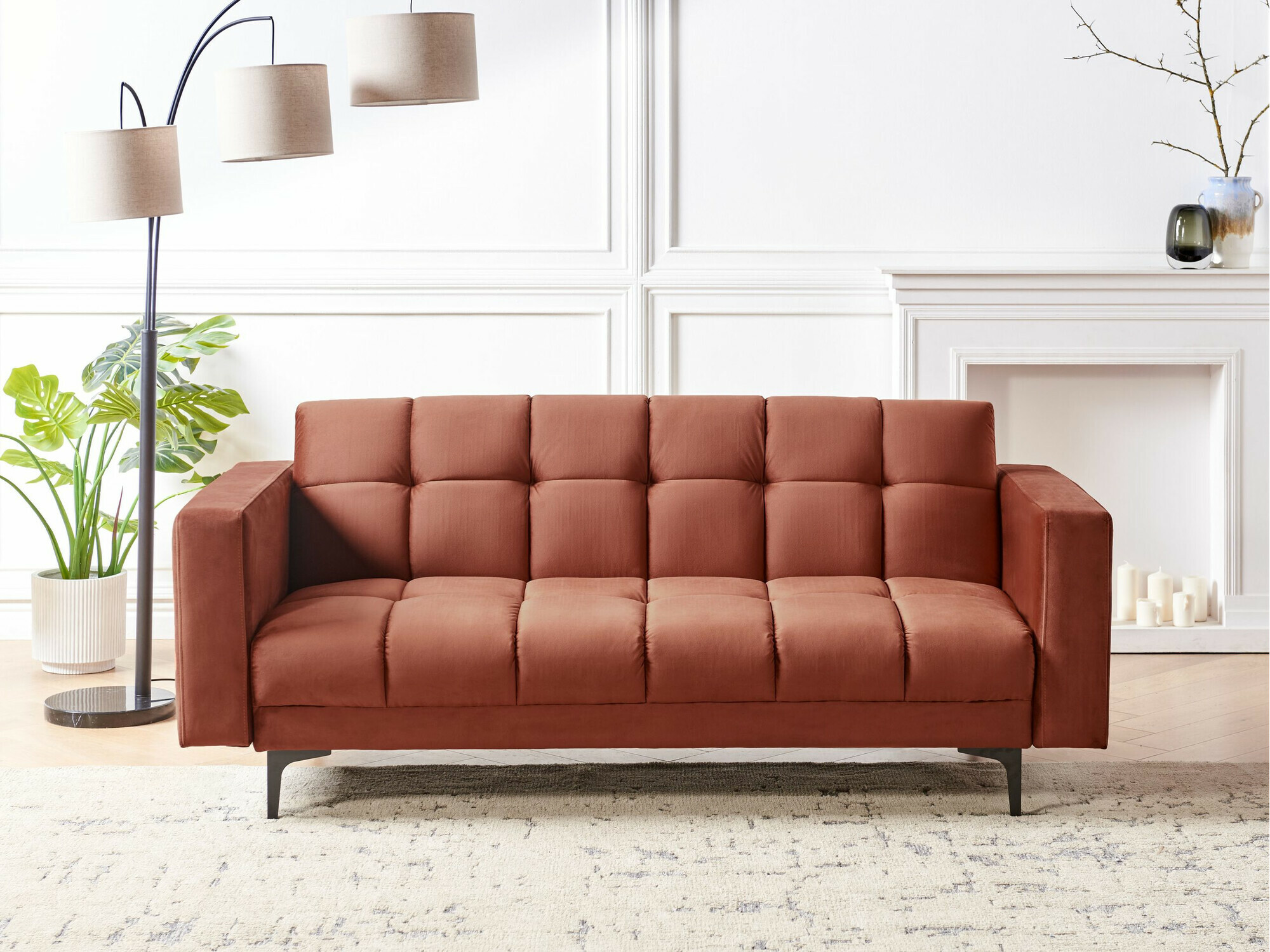 Raztegljiv kavč Mormiru 103 (Rdeča)