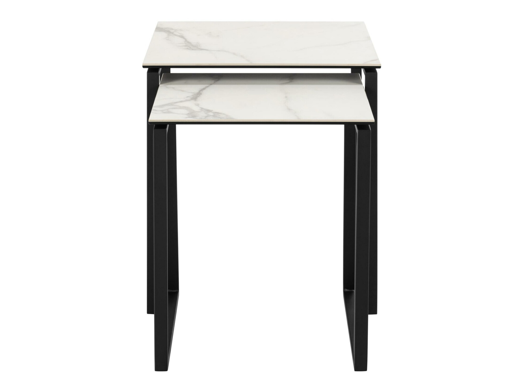 Komplet stranskih mizic Norsica 873 (Beli marmor)