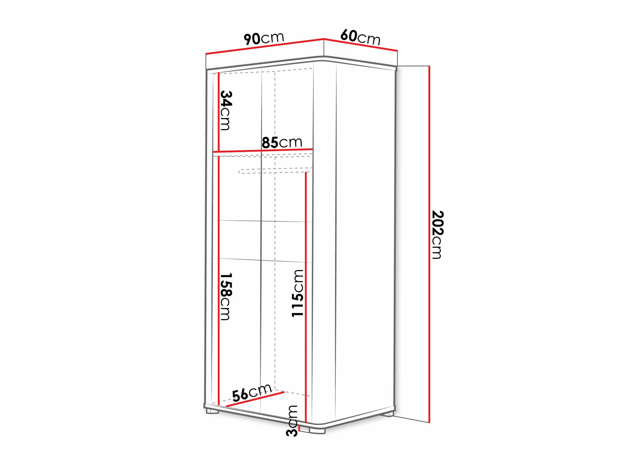 Garderobna omara Melsali 100