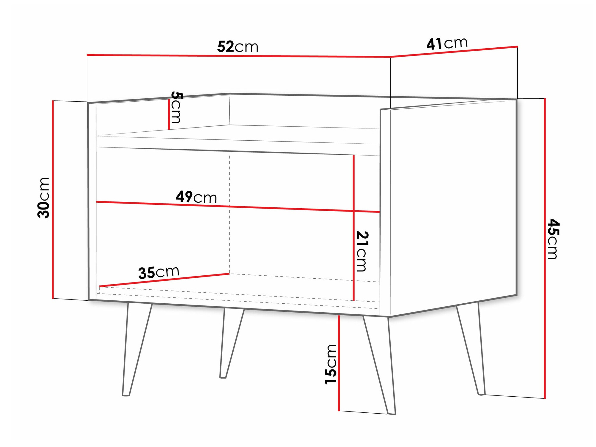 Nočna omarica Mirfivu 107