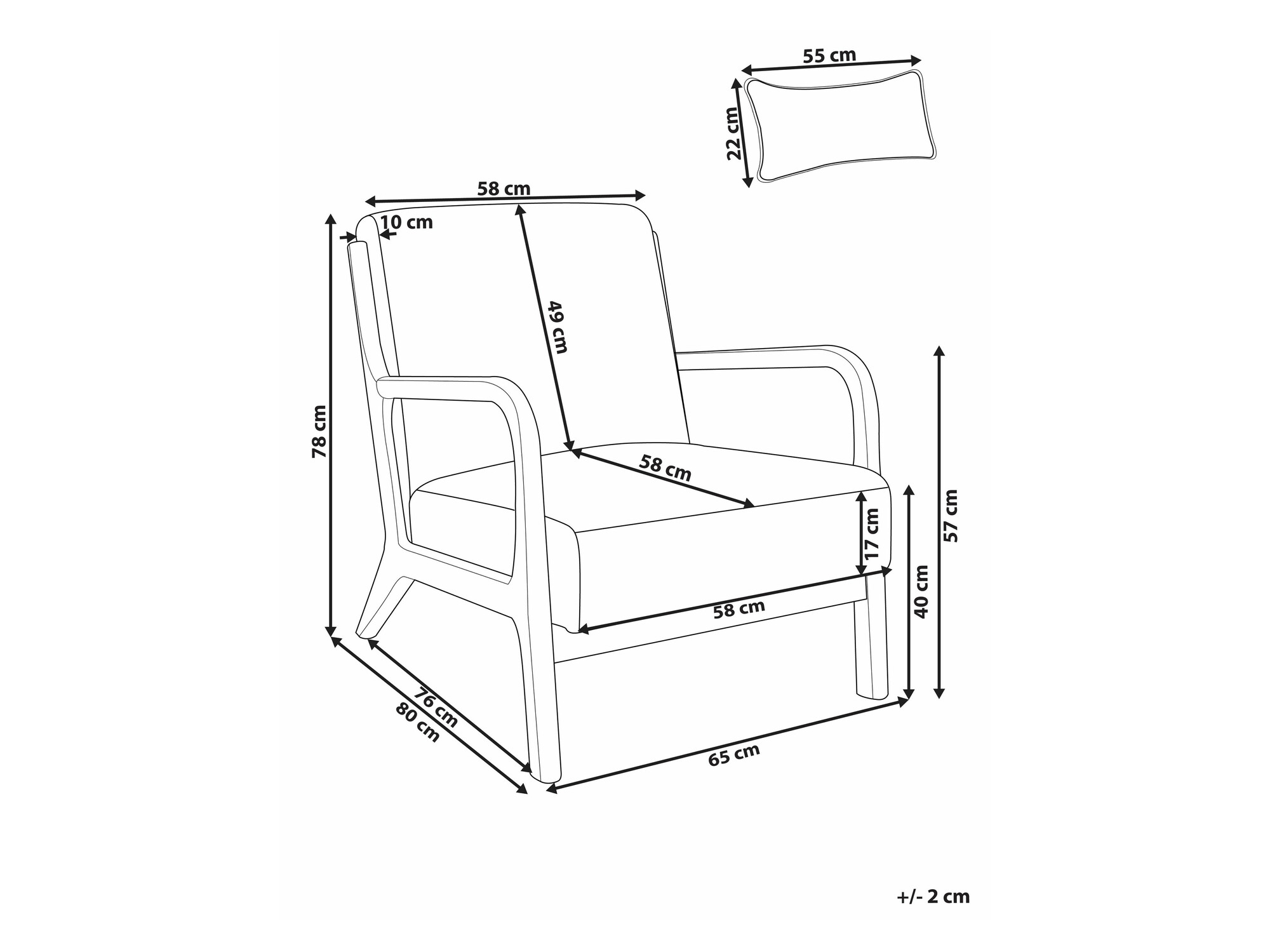 Fotelj Berwyn 2442 (Bež)