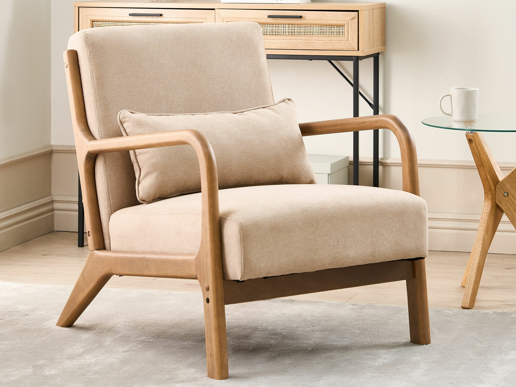 Fotelj Berwyn 2442 (Svetlo rjava)