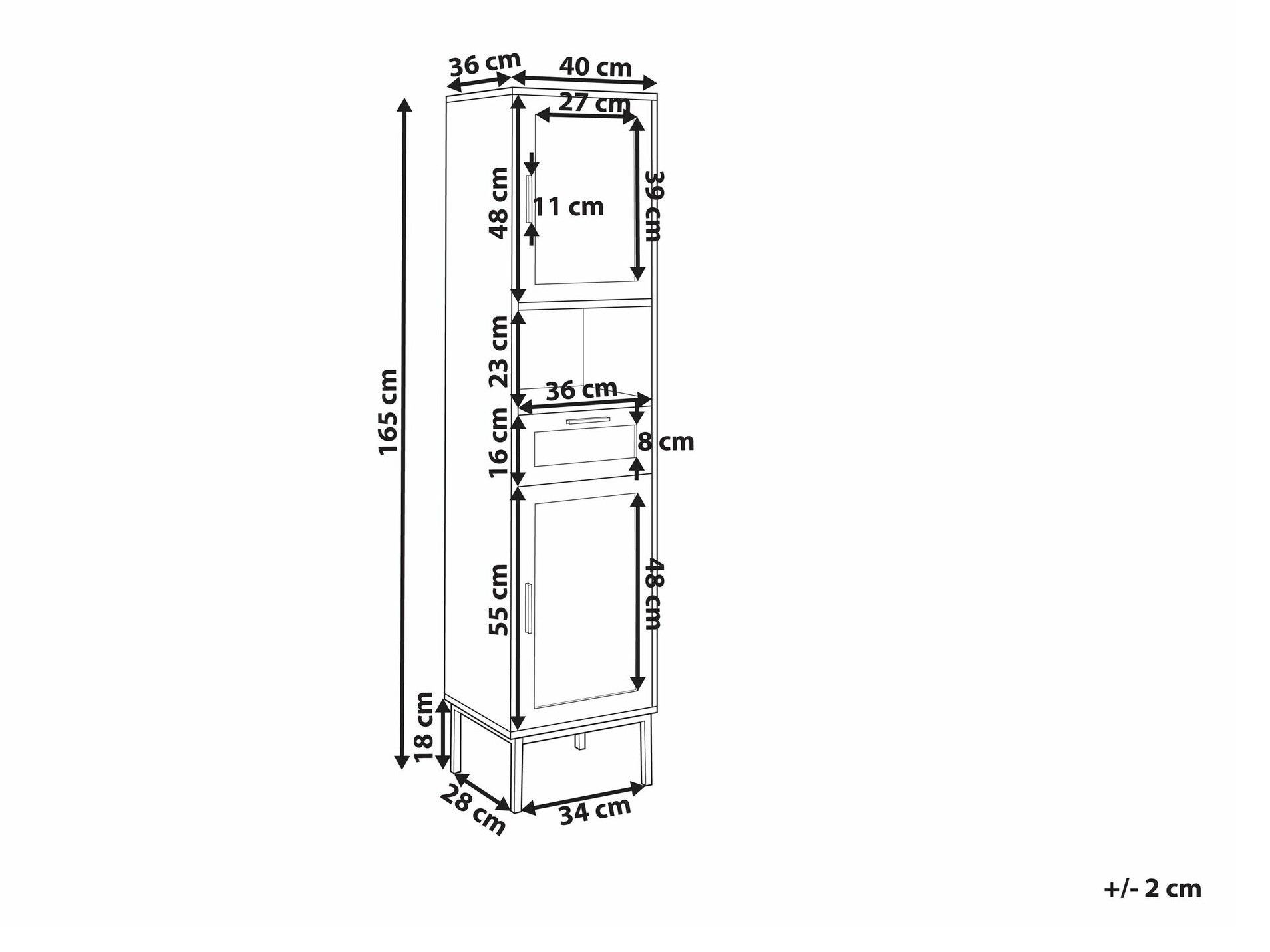 Prostostoječa Kopalniška omarica Meldoru 104