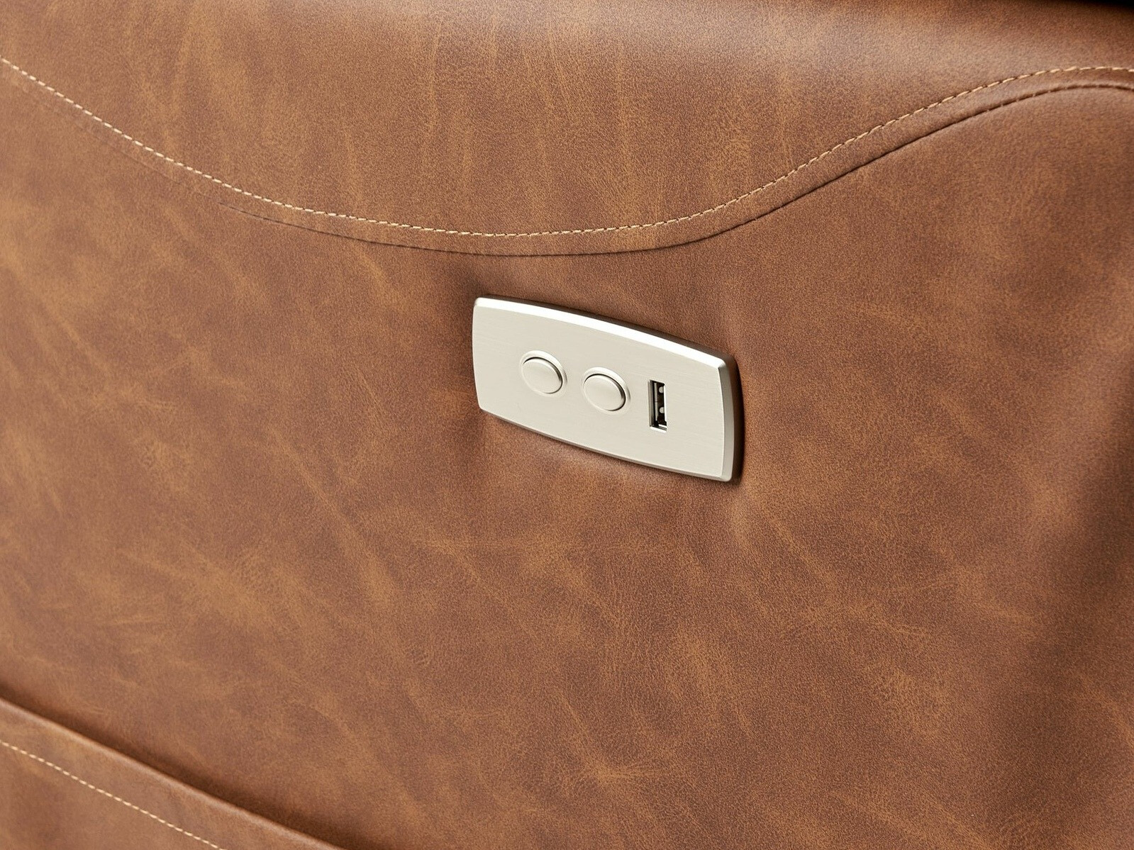 Fotelj s počivalnikom Berwyn 2444 (Rjava)