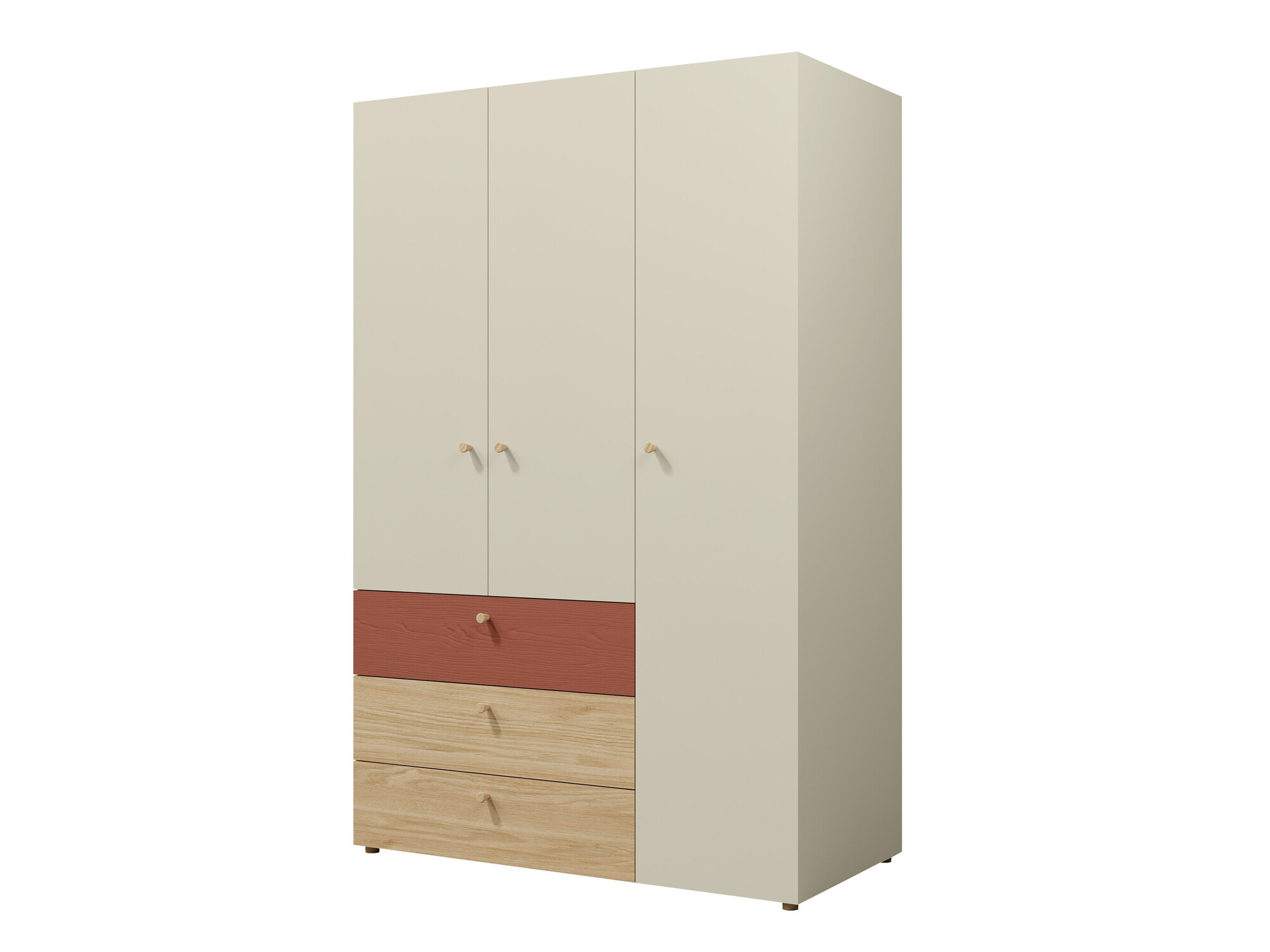 Garderobna omara Domcali 100 (Coral + Hrast)