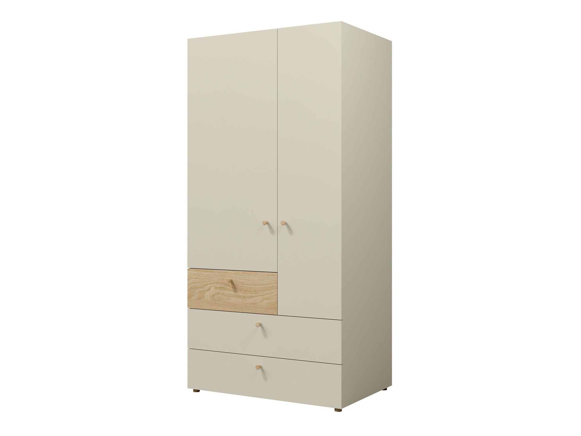 Garderobna omara Domcali 101 (Bež + Hrast)