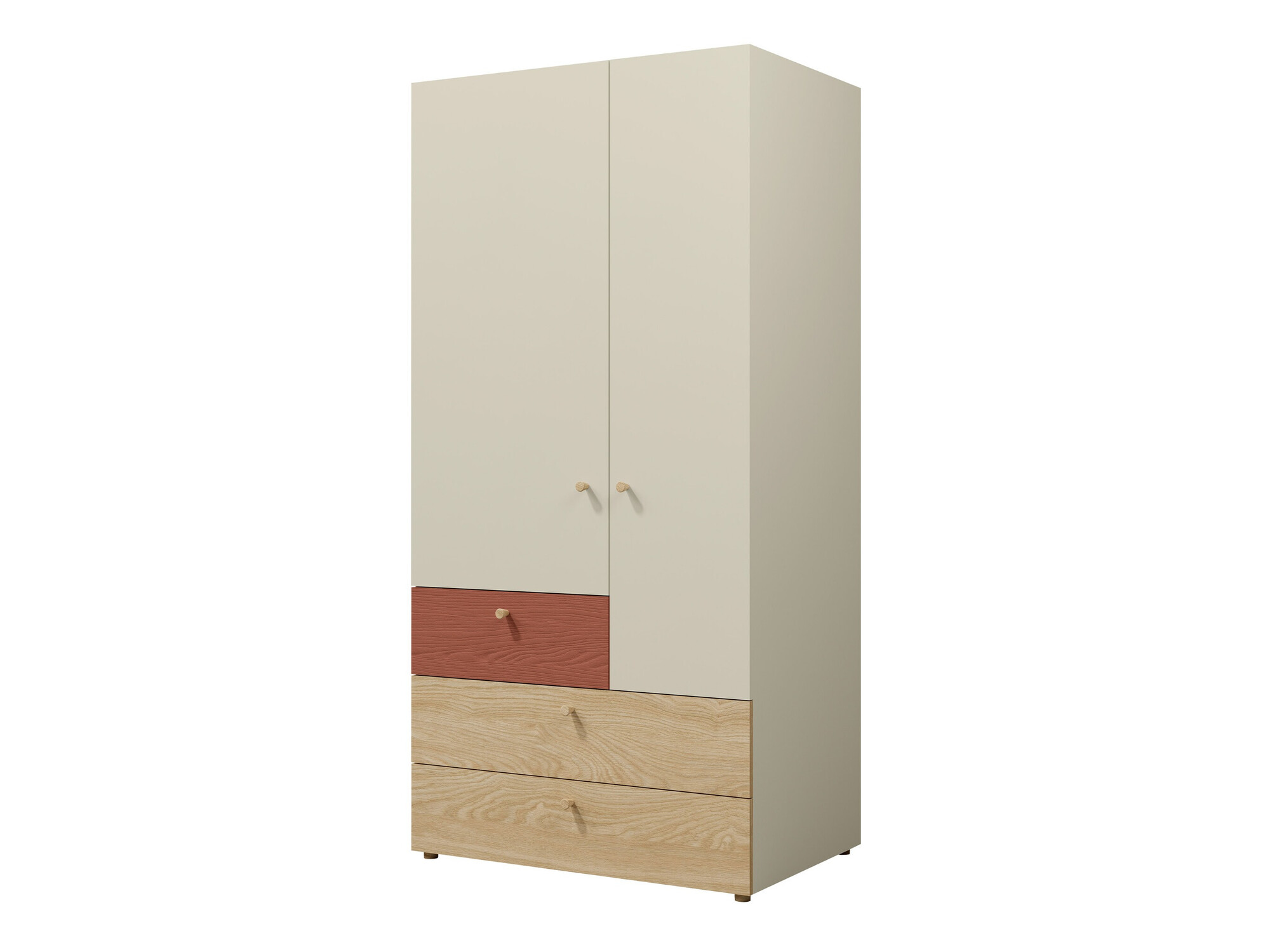 Garderobna omara Domcali 101 (Coral + Hrast)