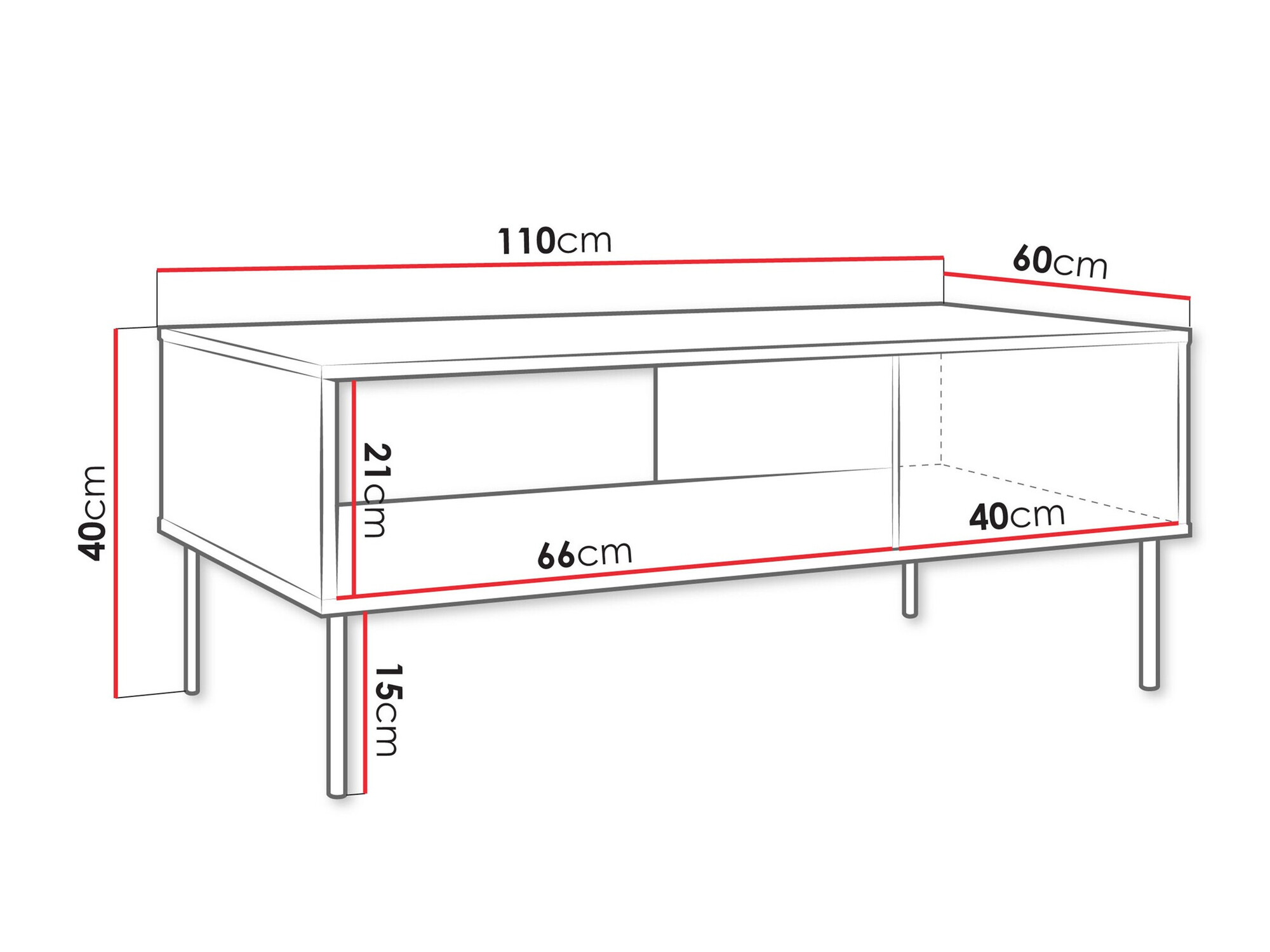 Klubska mizica Tolete 103 (Bež)