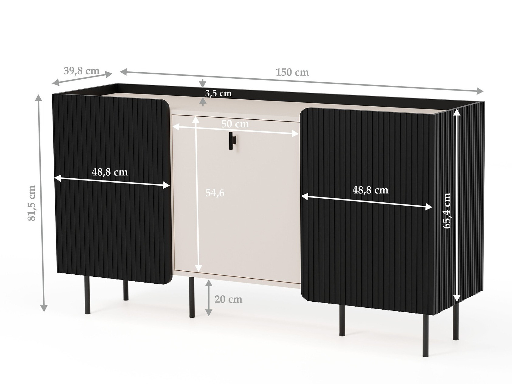 Omarica Mansfield 101 (Črna + Kašmir)