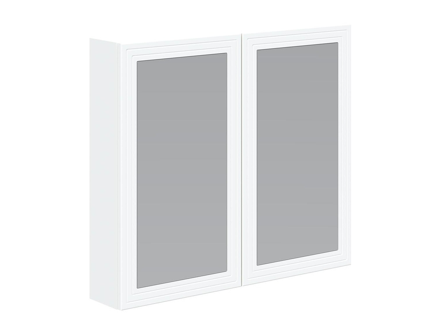 Kopalniška omarica z ogledalom Fiovele 102 (Bela)