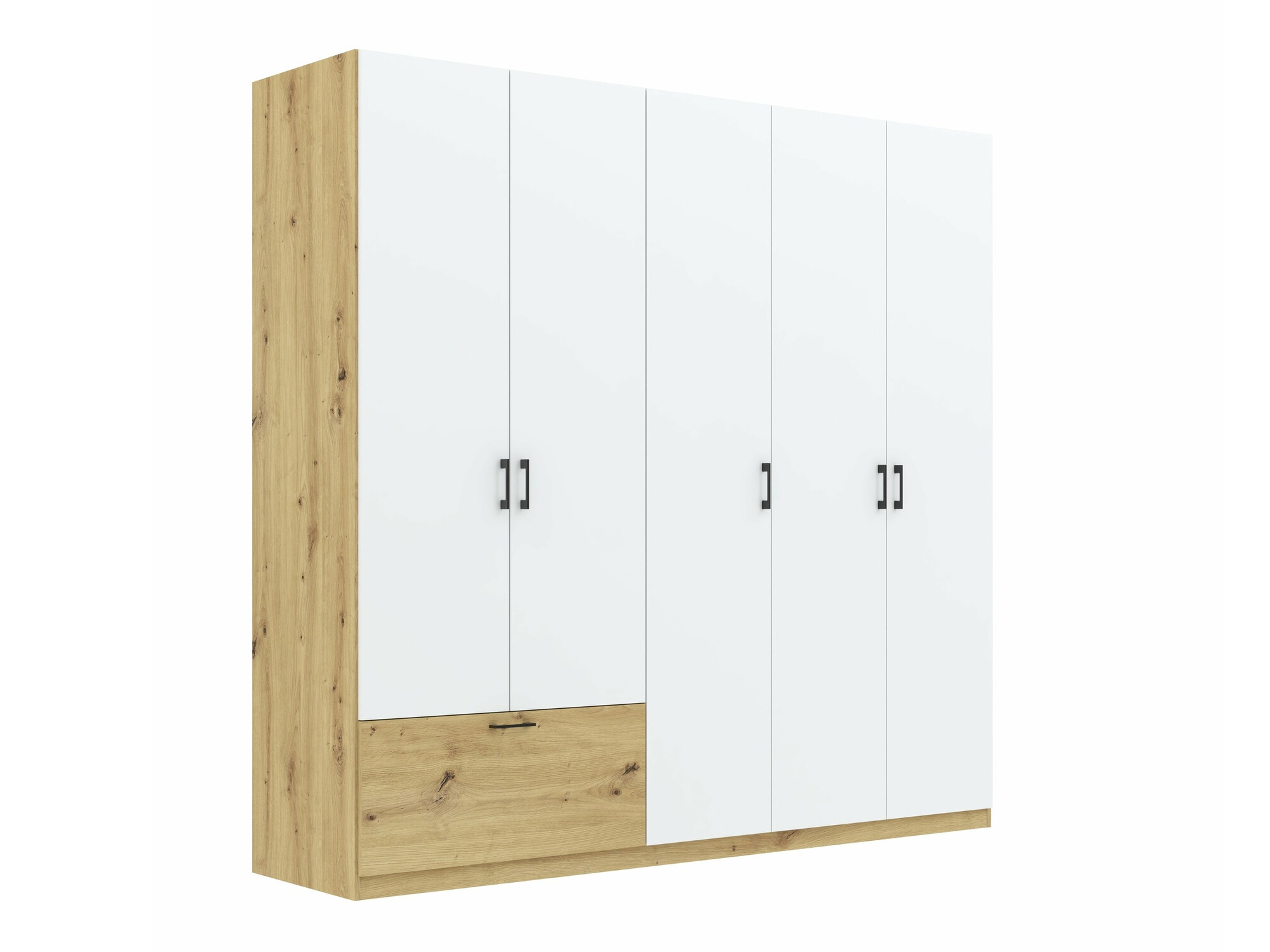 Garderobna omara Bristol 249 (Artisan hrast + Bela)