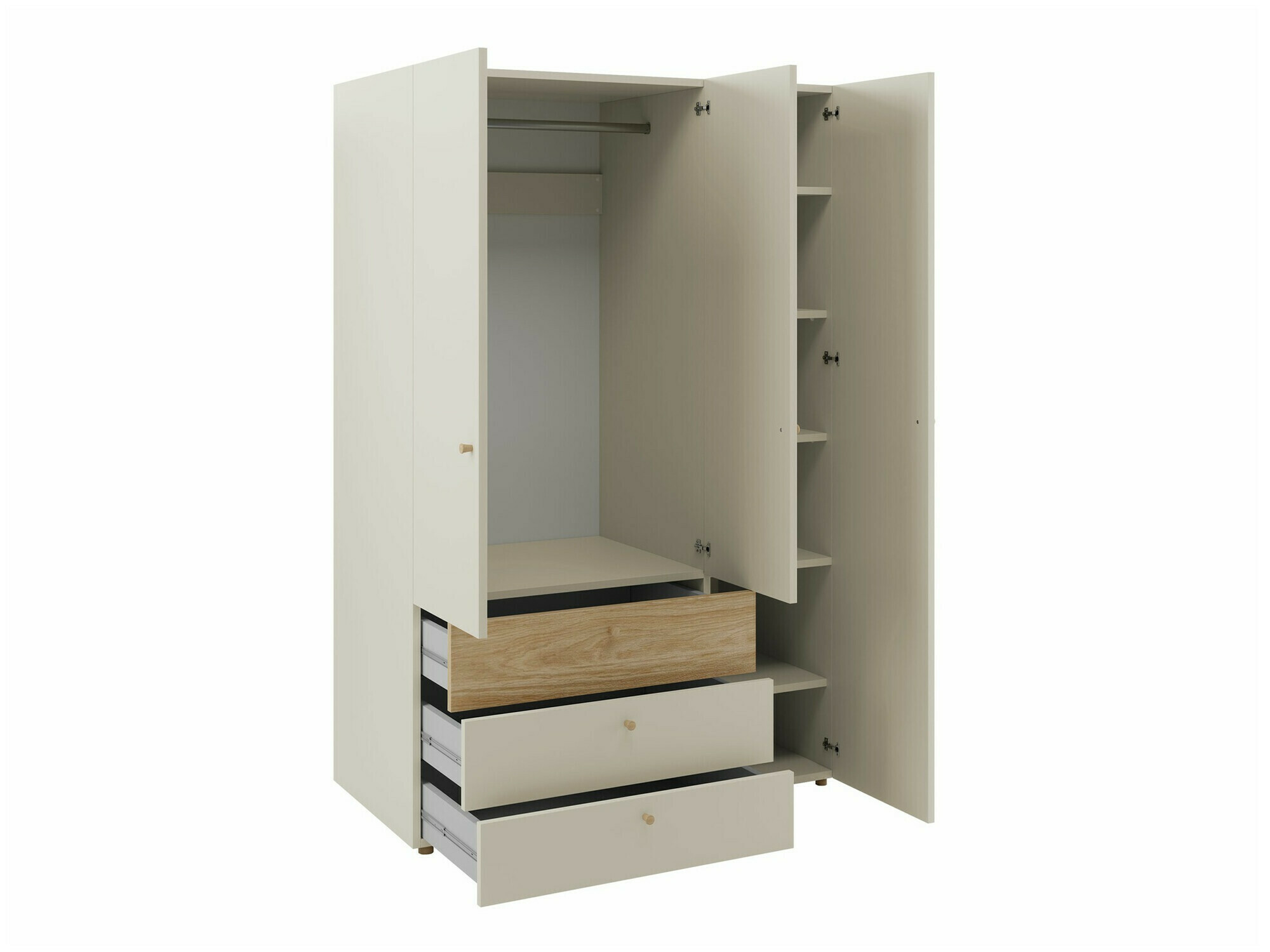 Komplet pohištva za otroško sobo Domcali 116 (Bež + Hrast)