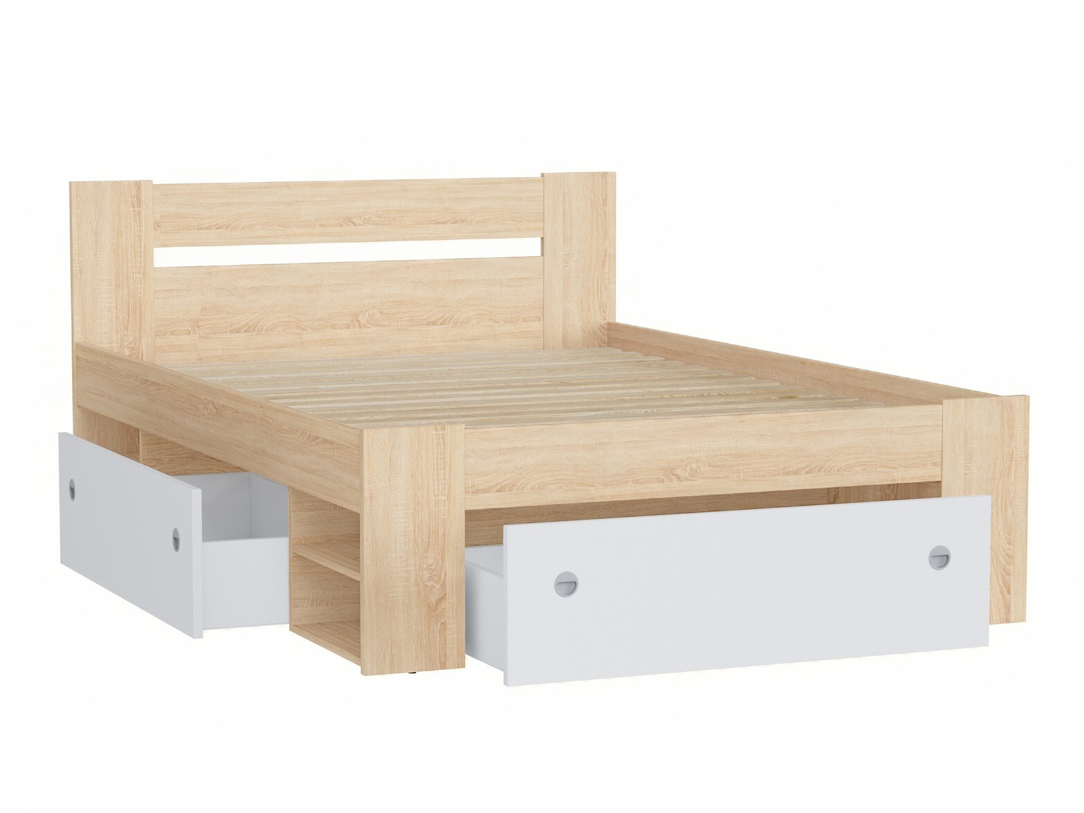 Postelja Novsore 128 (Sonoma hrast)