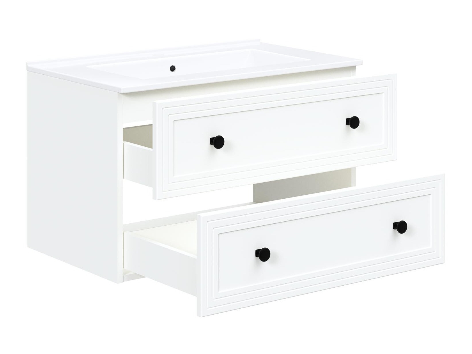 Viseča kopalniška omarica za umivalnik Fiovele 104 (Bela)